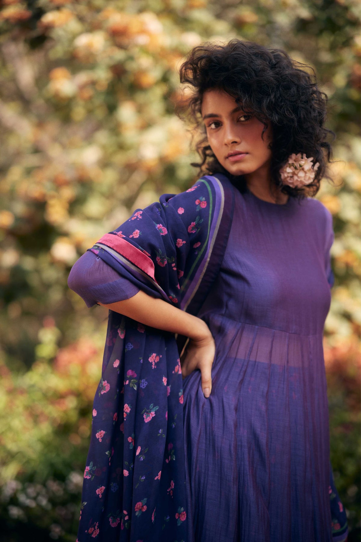 Grape Jelly Anarkali Set