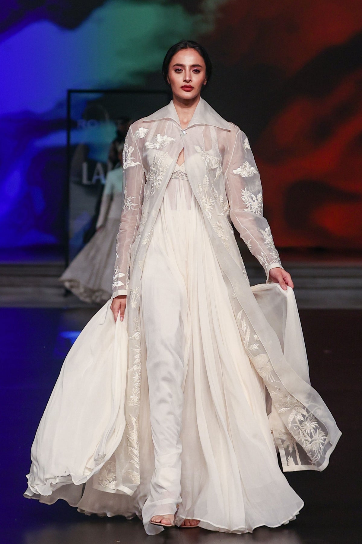 Chanderi Chiffon Anarkali Set