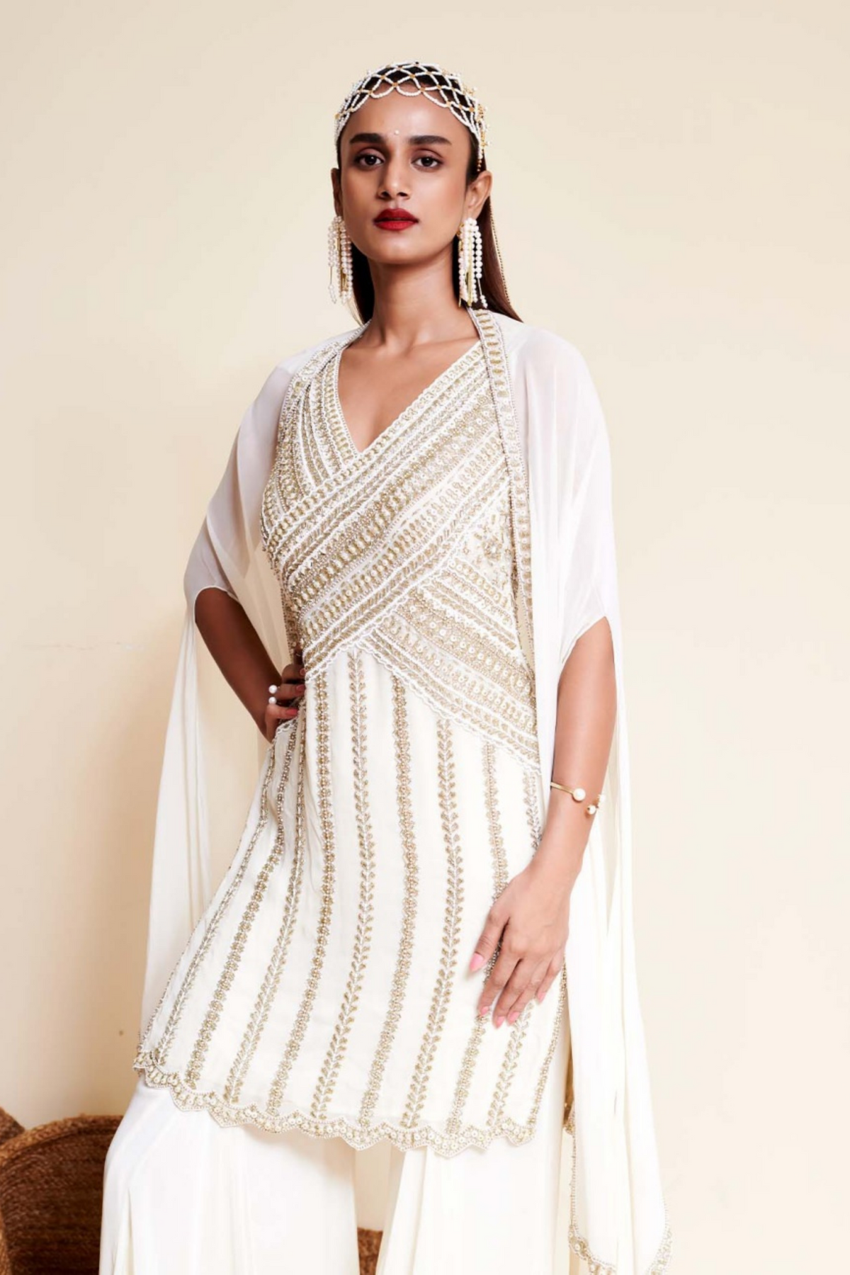 Ivory Sharara Set