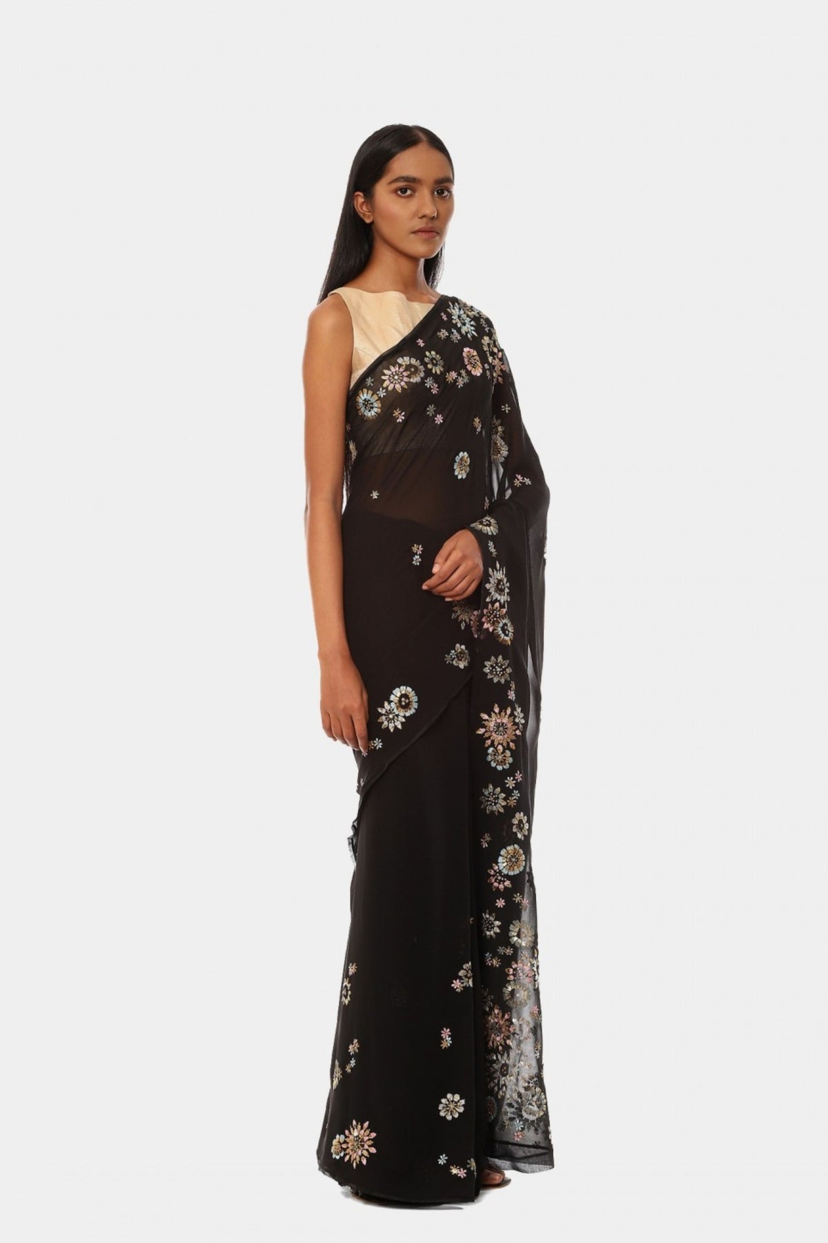 The Embroidered Gala Saree