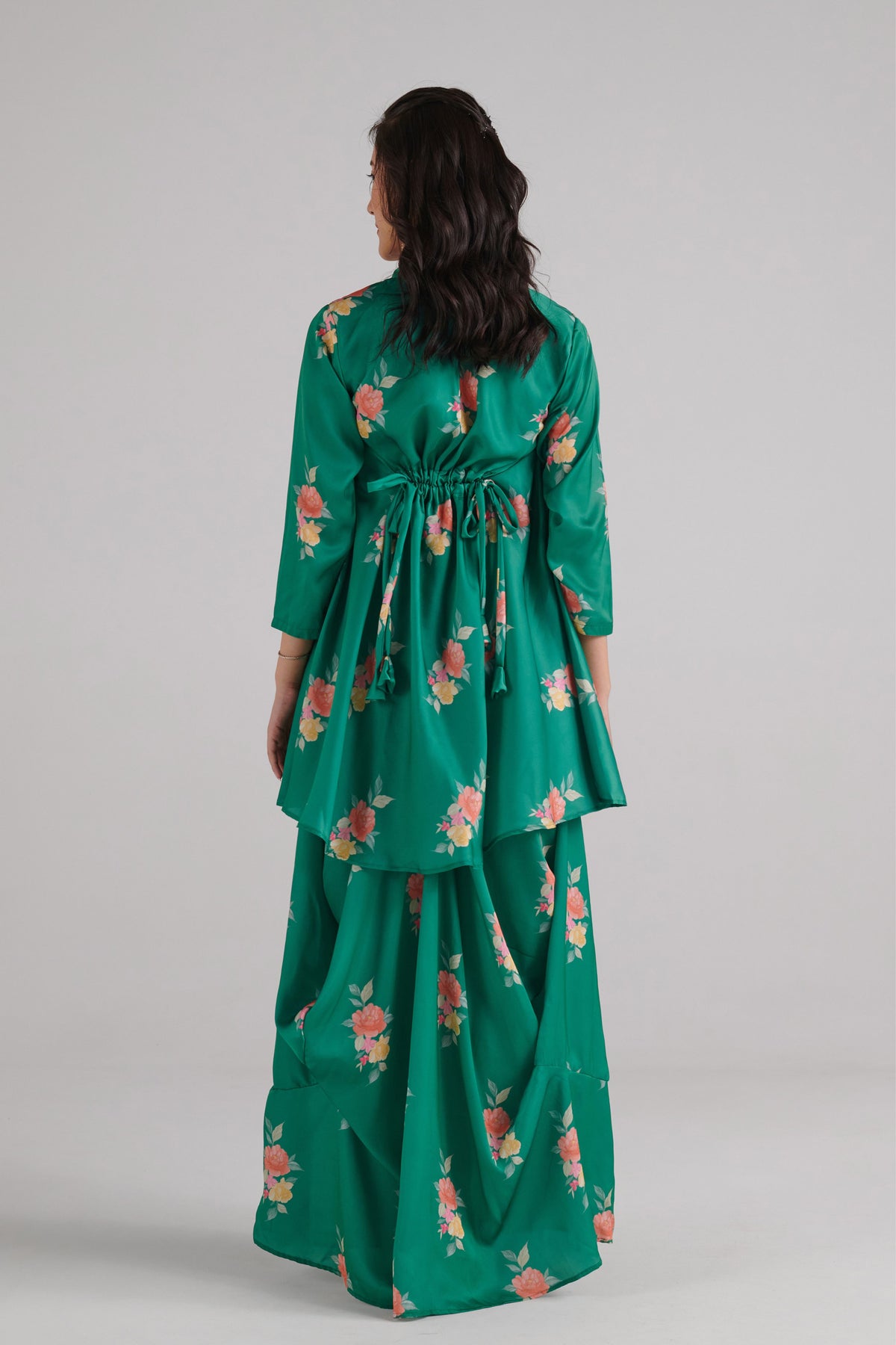 Jade Green Dhoti Kurti Dress XS Jade Green Dhoti Kurti Dress XS