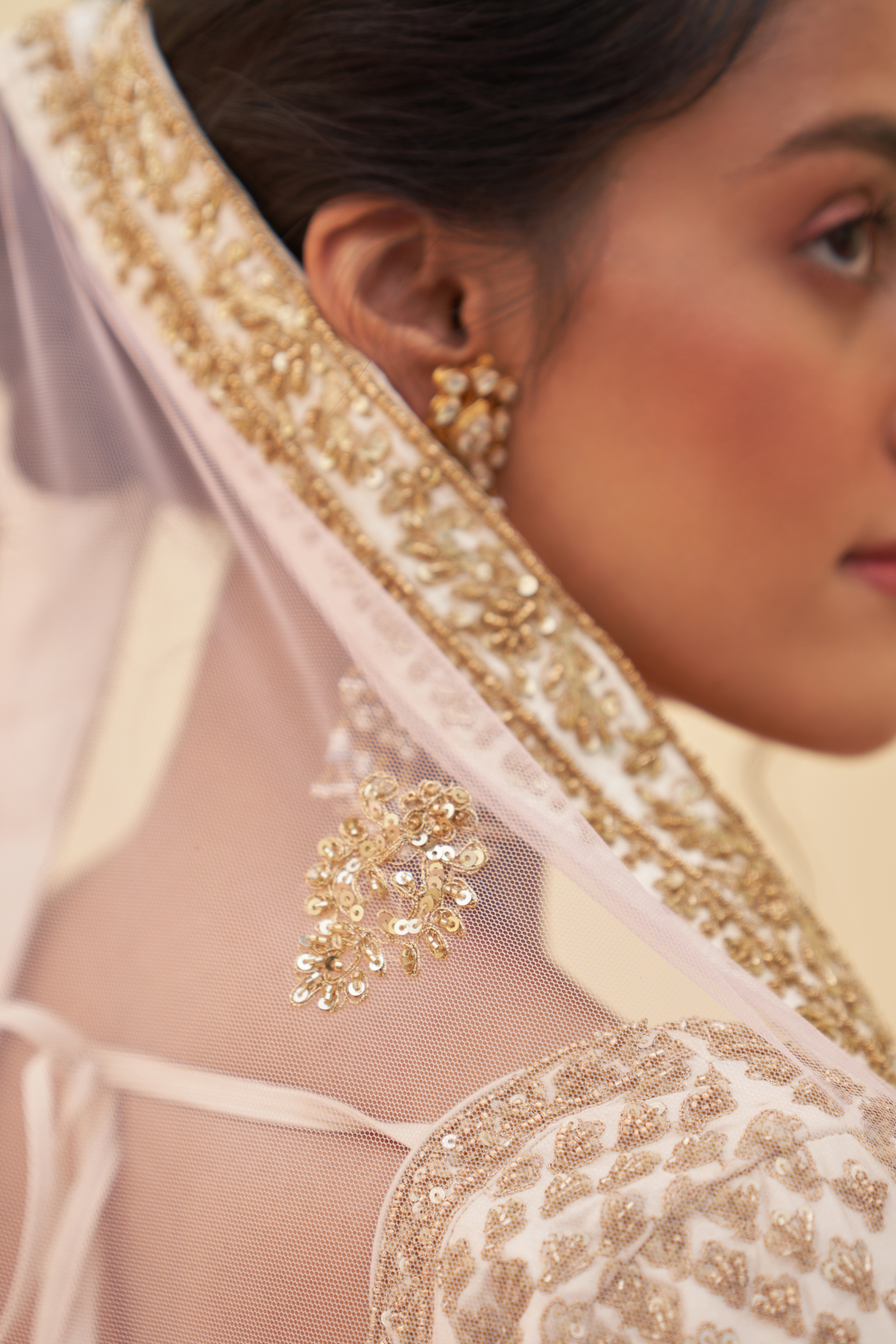 Embroidered Raw Silk Lehenga Set