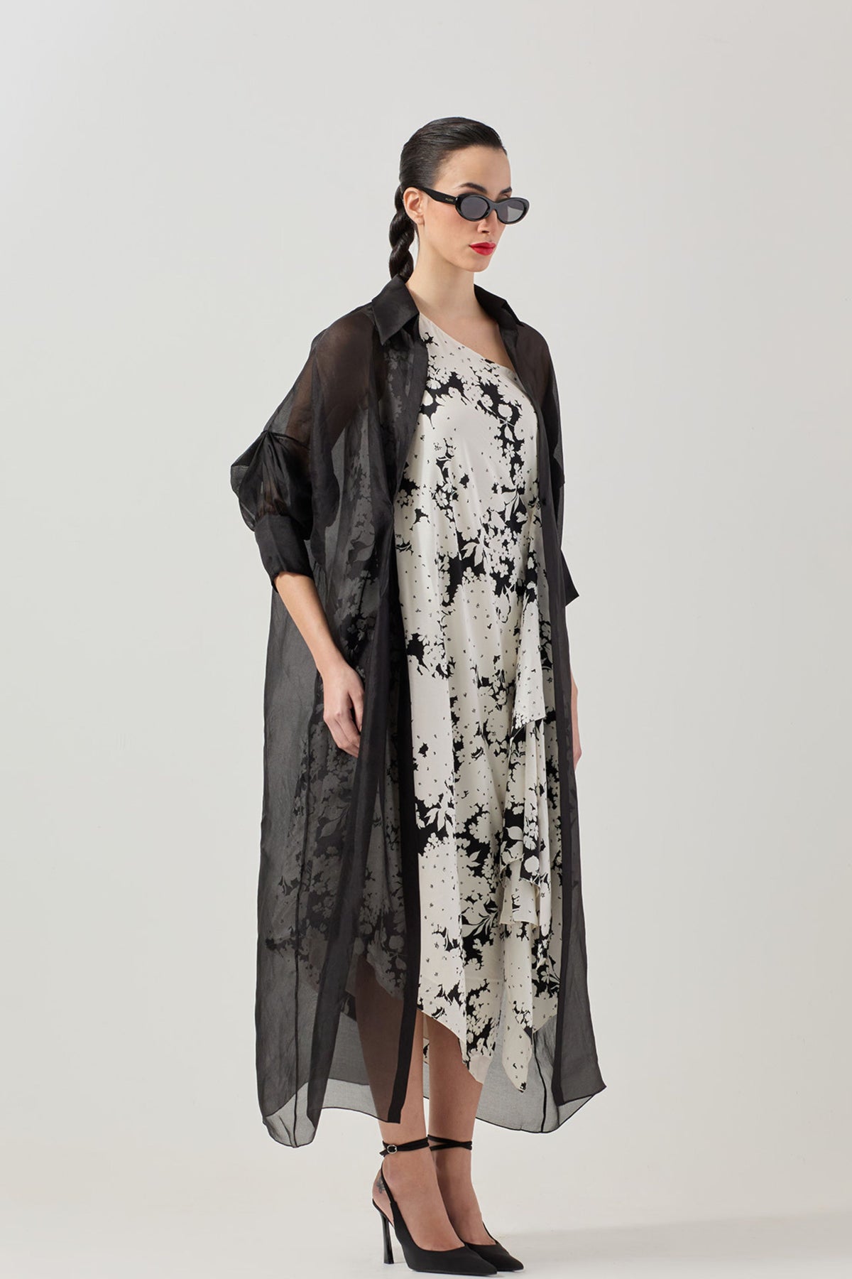 Moulin Drape Dress With Jacket