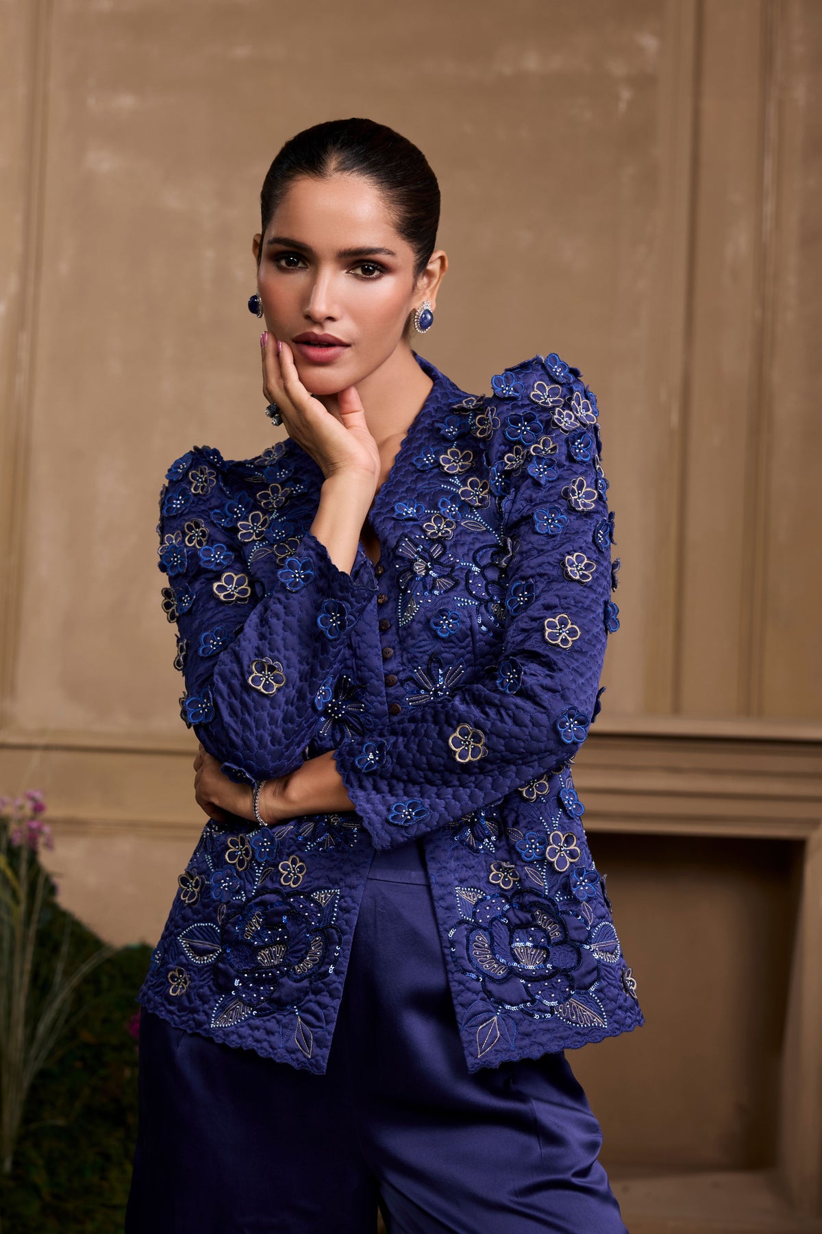 Cobalt Blue Wide Legged Pant