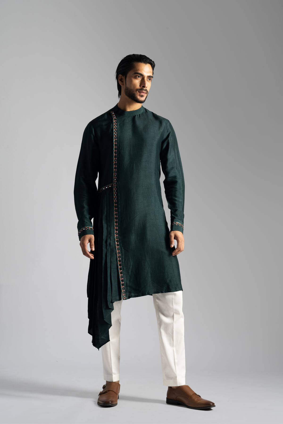 Bottle Green Kurta Set