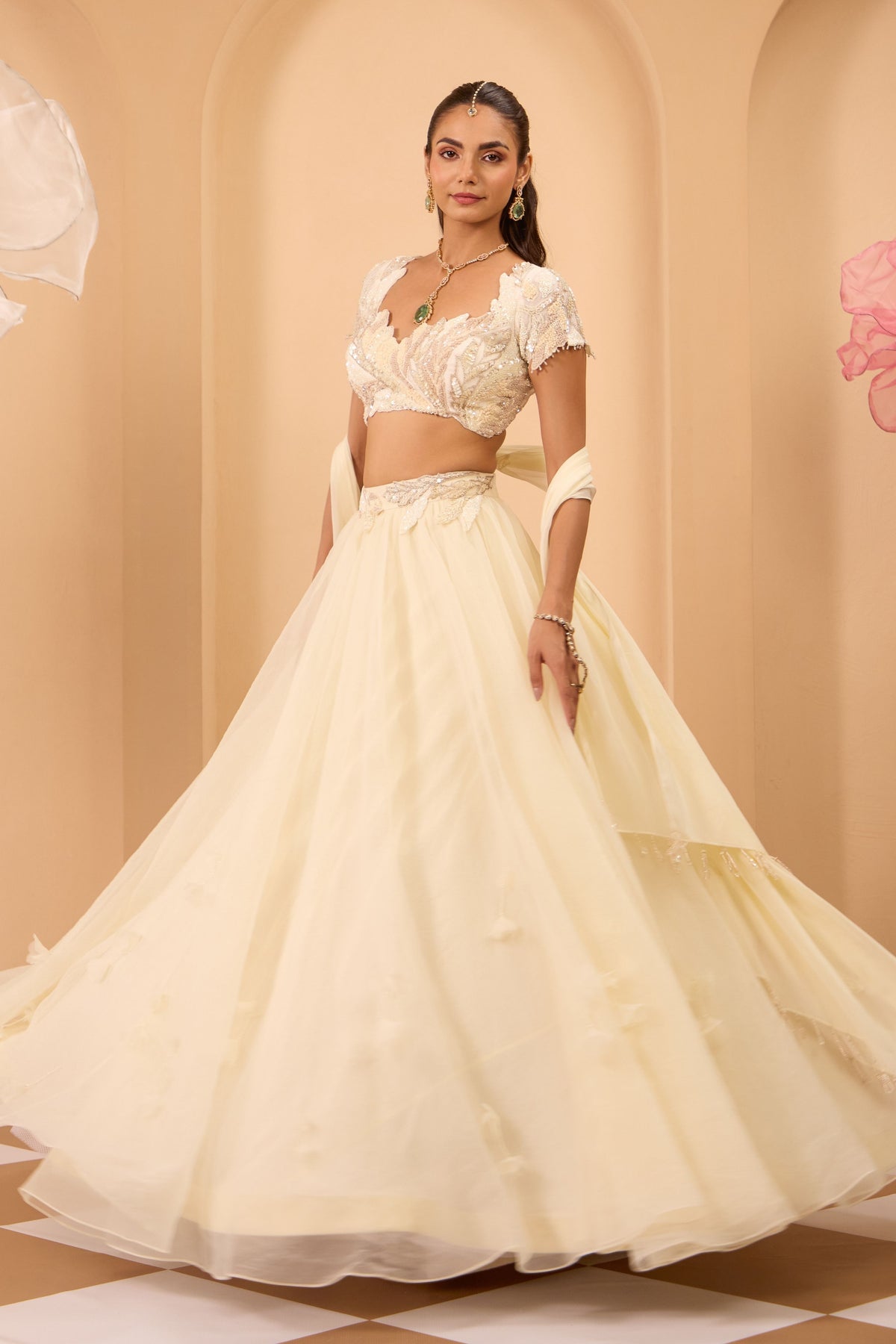 Orgnaza Lehenga Set