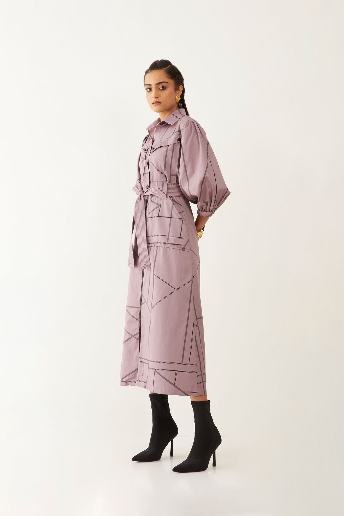 Mizuri Dress In Pipeline Print