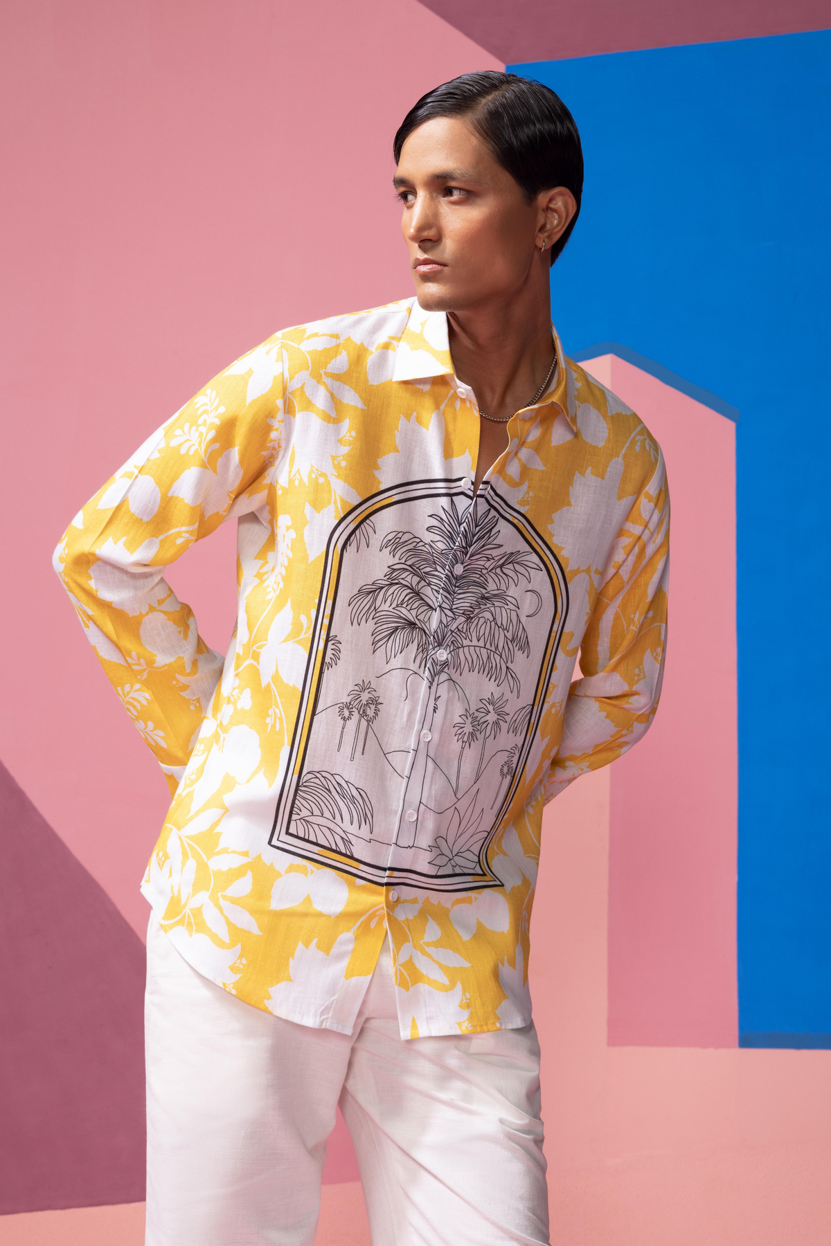 Yellow Window Pane Shirt