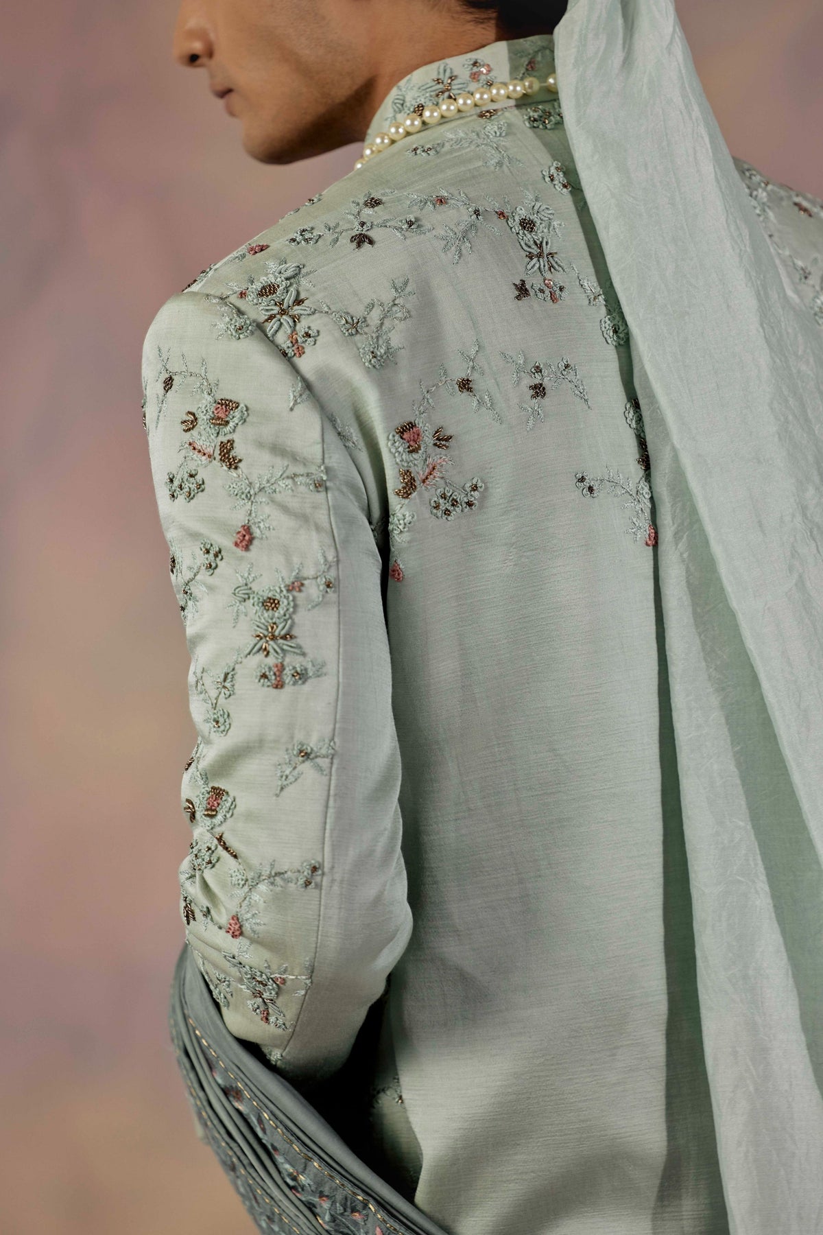 Eau De Nil Sherwani Set