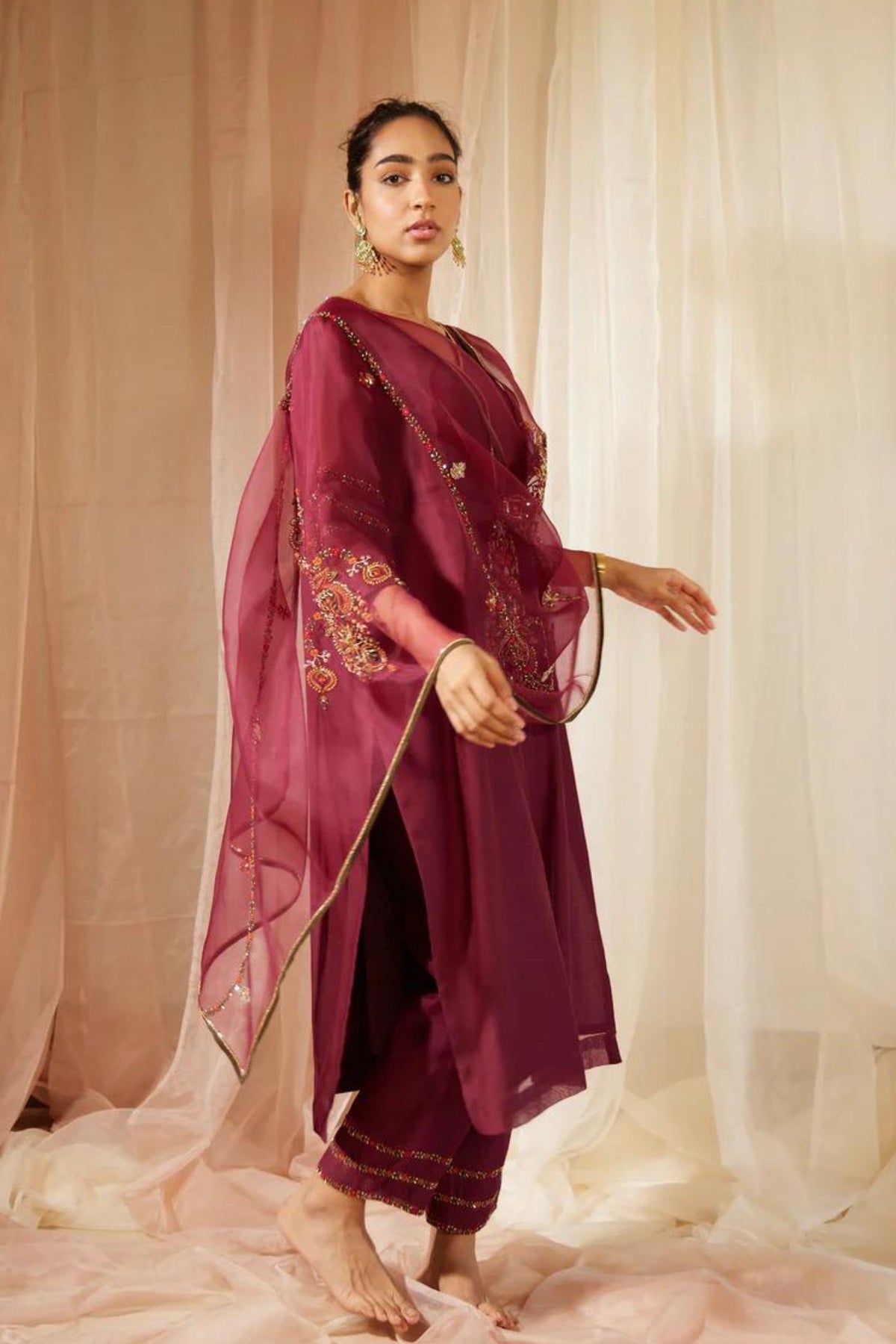 Purple Dhuleti Kurta