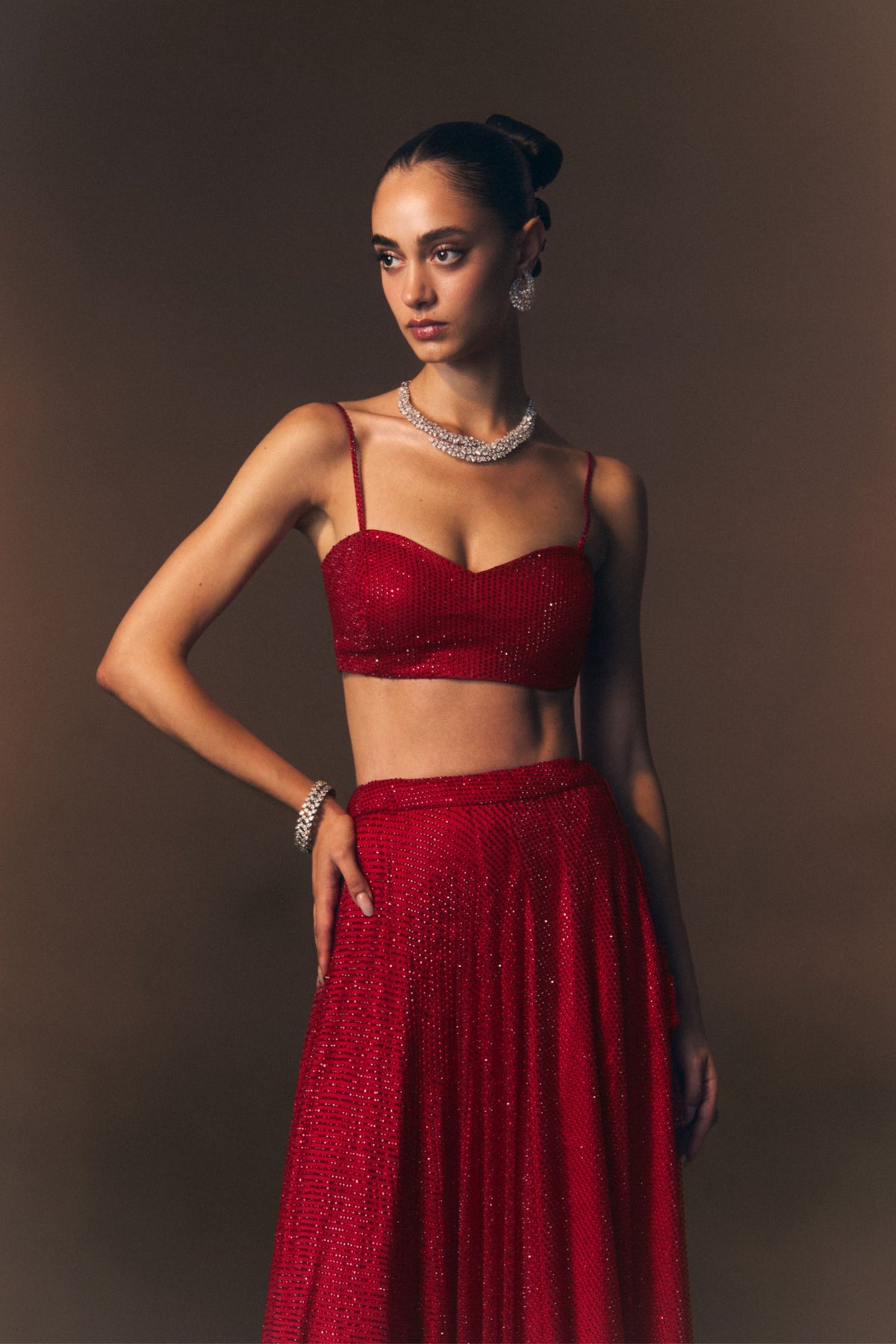 Vermeil Lehenga Skirt Set