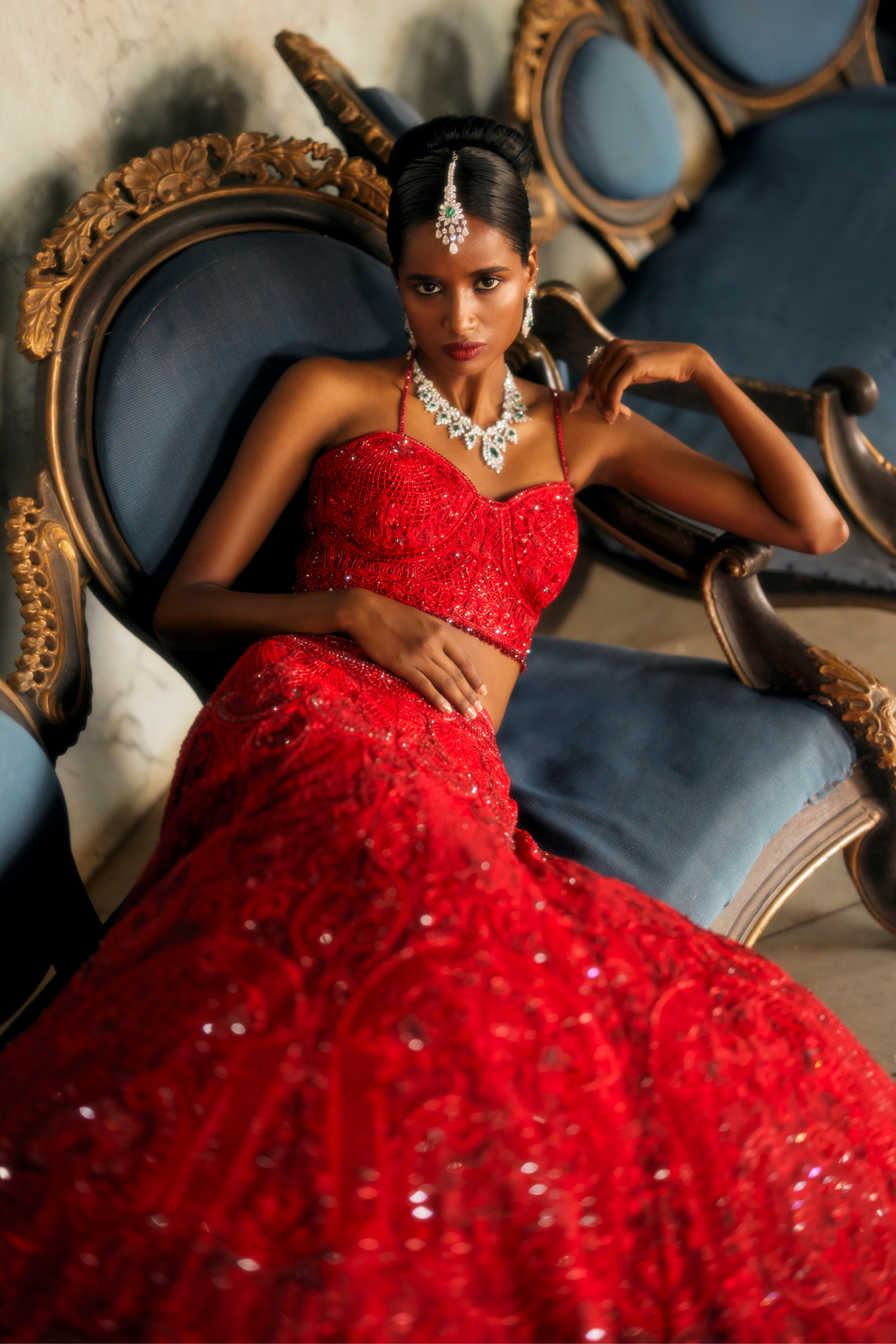 Red Lehenga Set