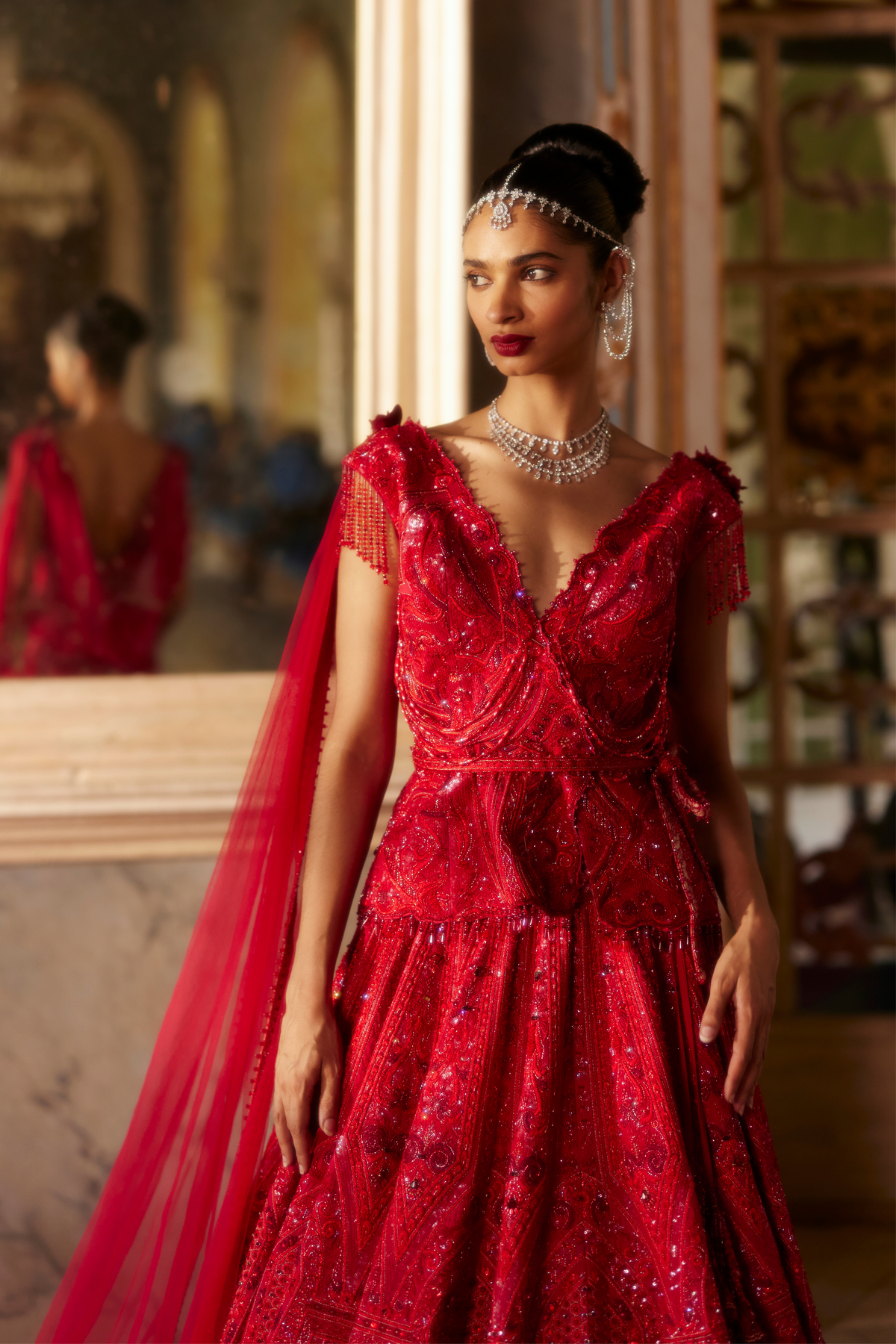 Red Lehenga Set