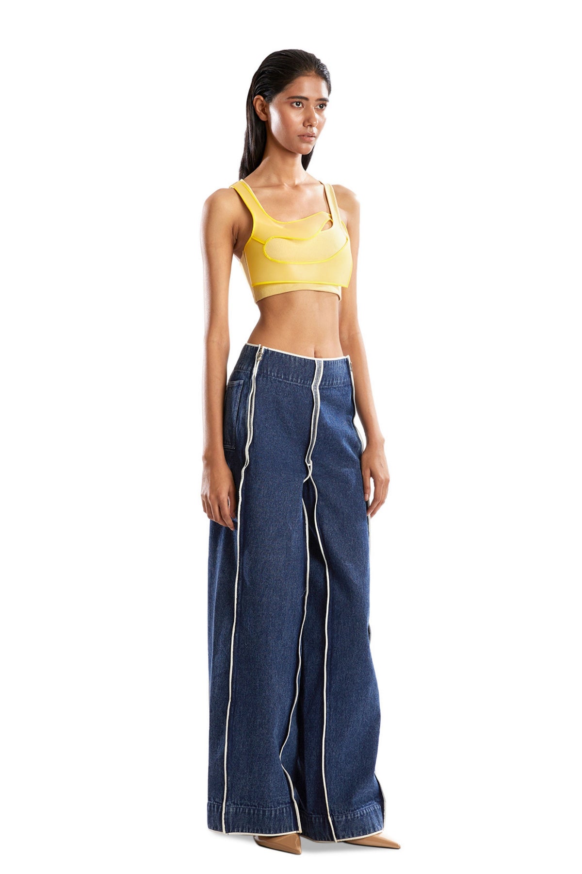Yellow Rubber Tank Top