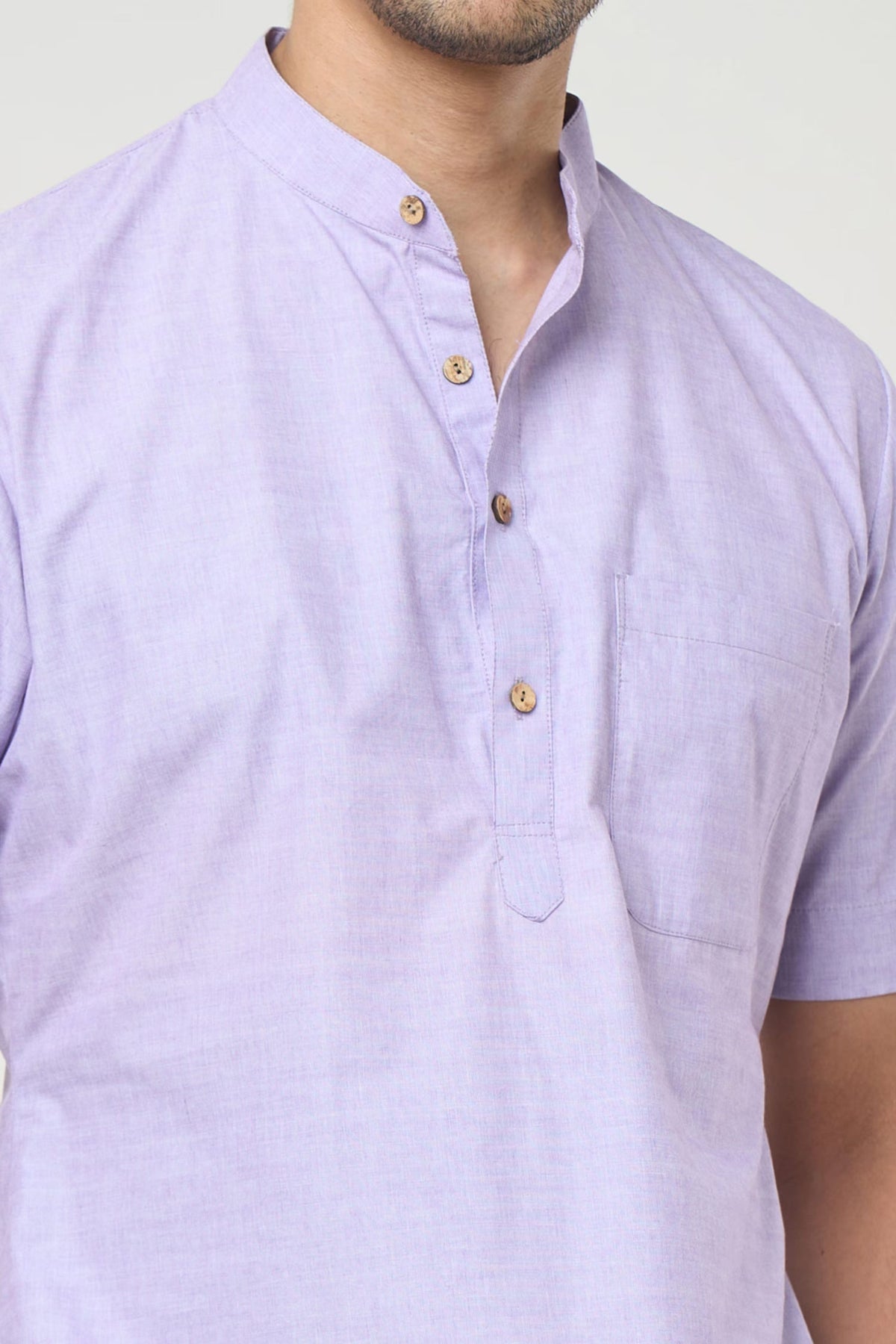 Lilac Pastel Shirt Set