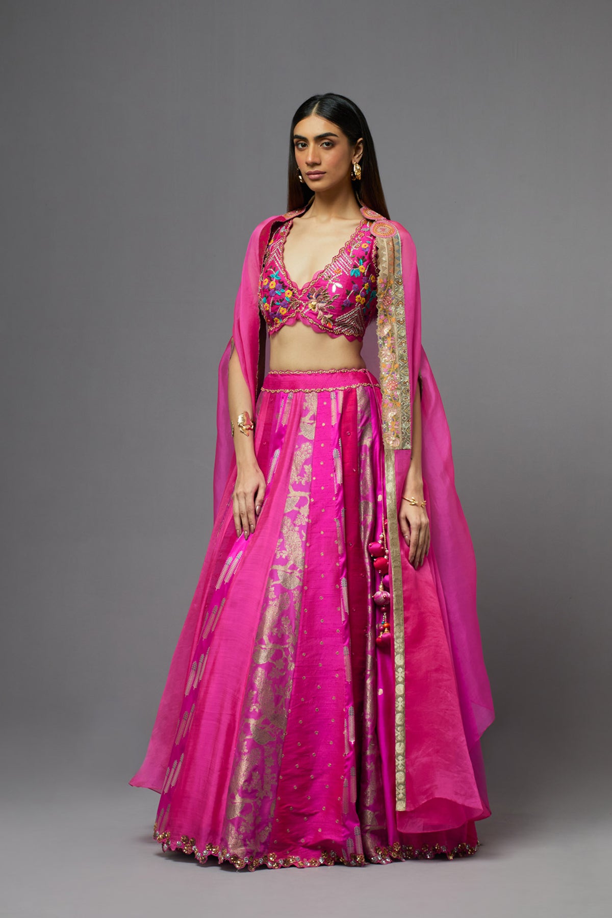 Fuchsia Lehenga Set