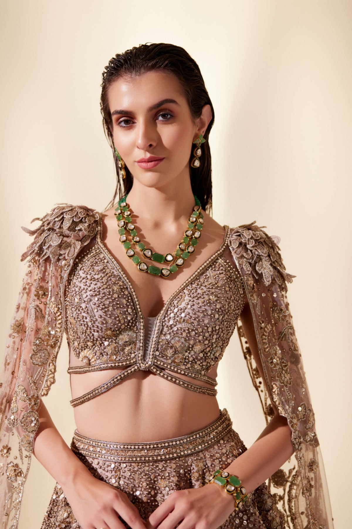 Celestial Gold Lehenga Set