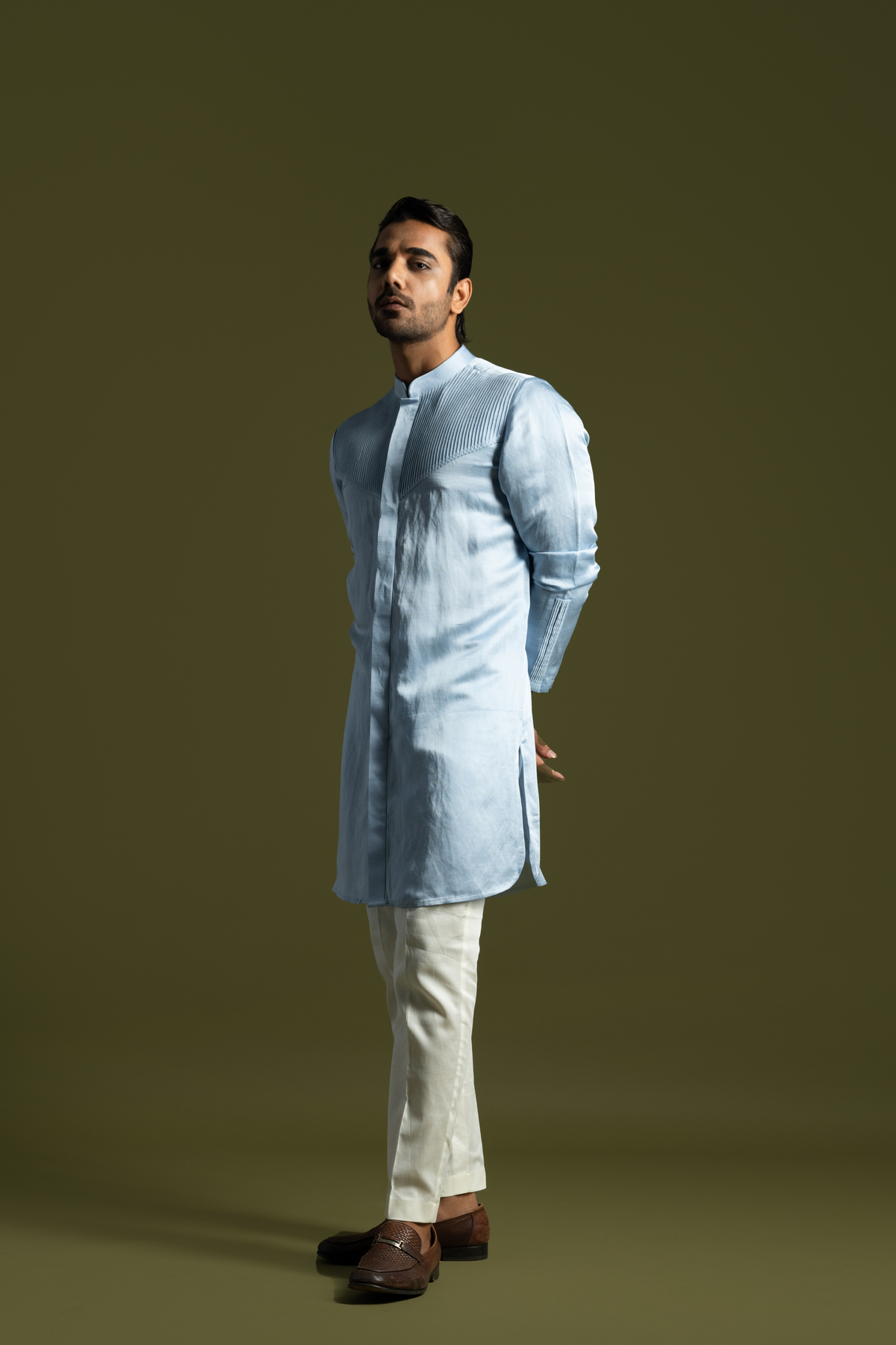 Ice Blue Kurta Set