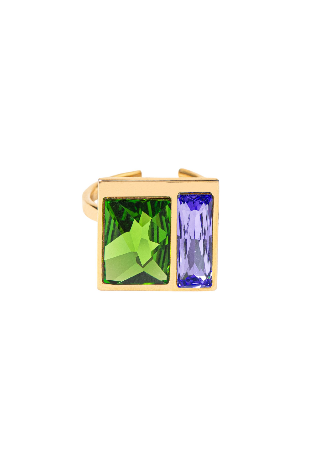 Fusion Crystal Ring - Fern &amp; Lavender