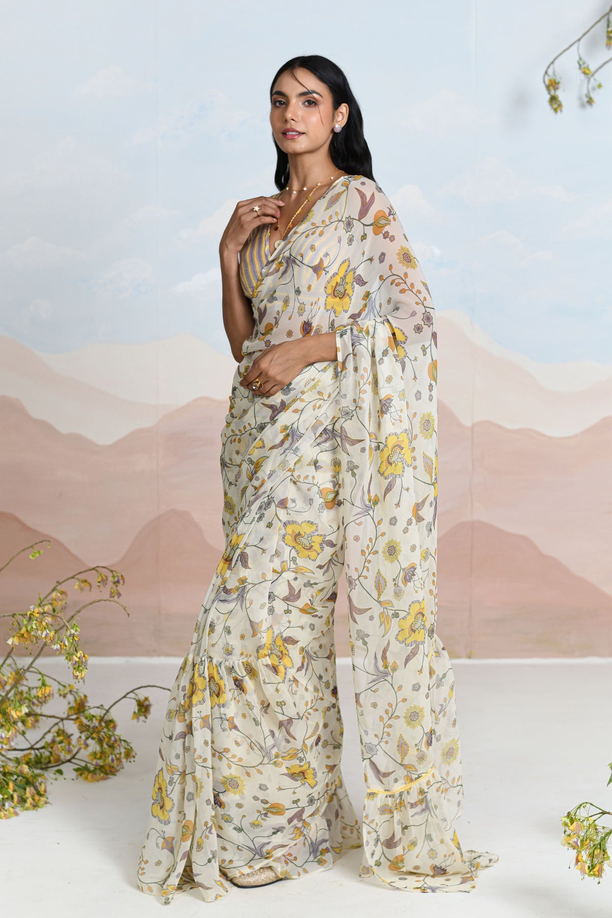 Sundrenched Saree Set