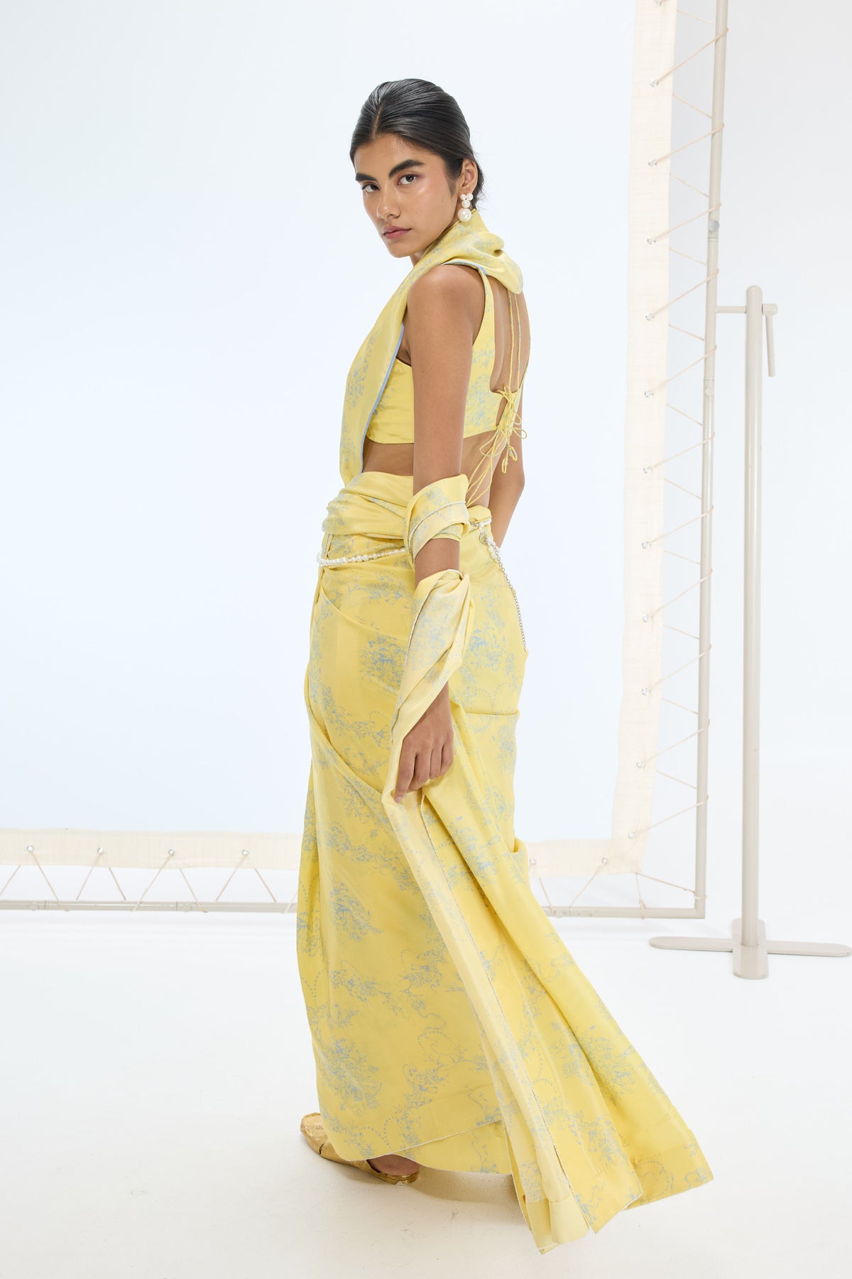 The Rio Saree in Yellow