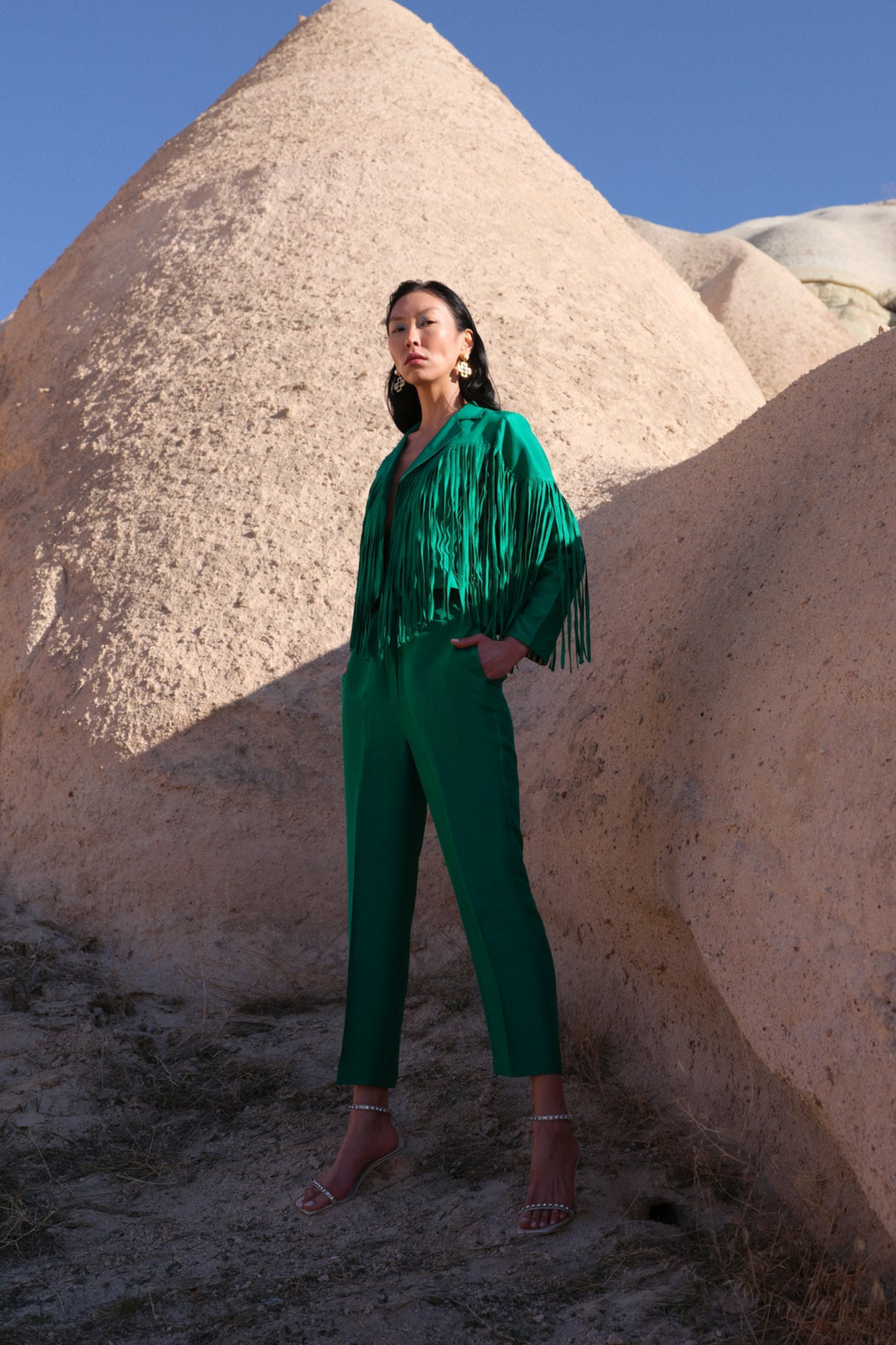 Fringe Jacket With Pants