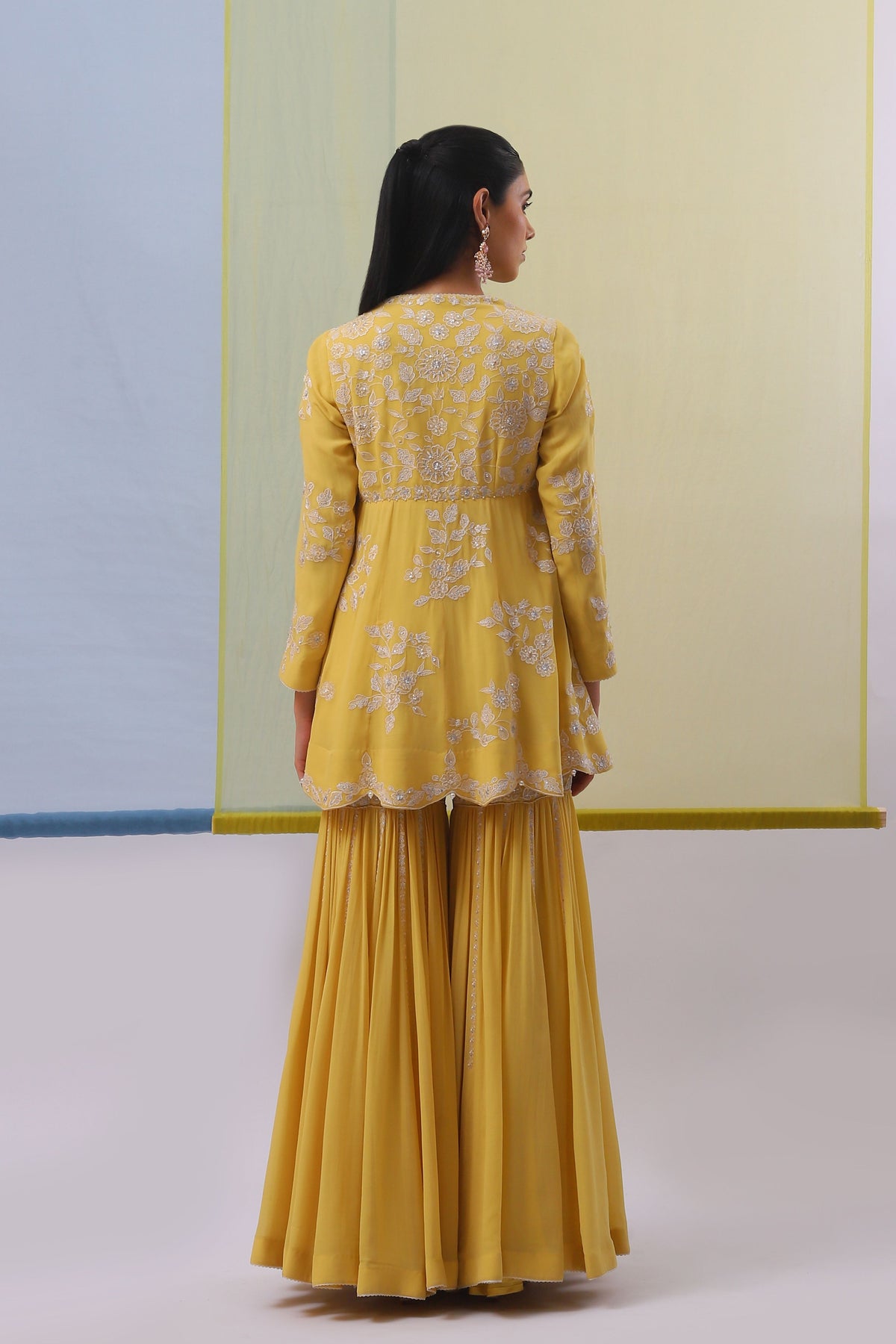 Yellow Ashraqat Gharara Set
