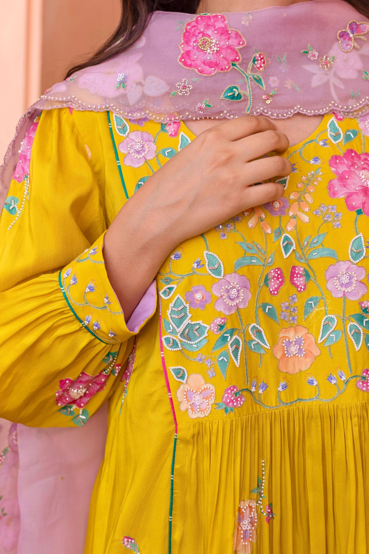 Freya Panelled Kurta Set