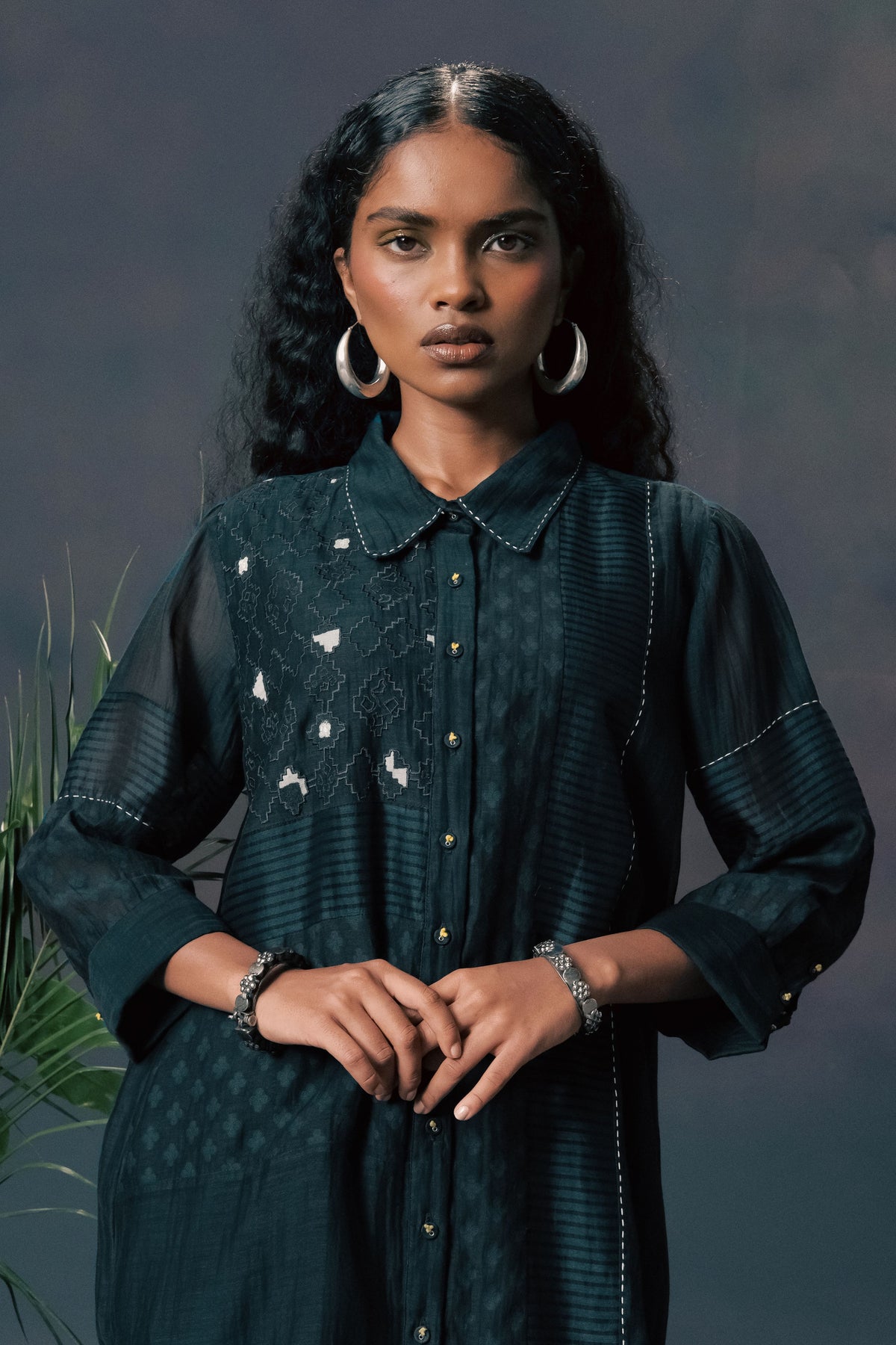 Mulberry Chanderi Co-ord Set