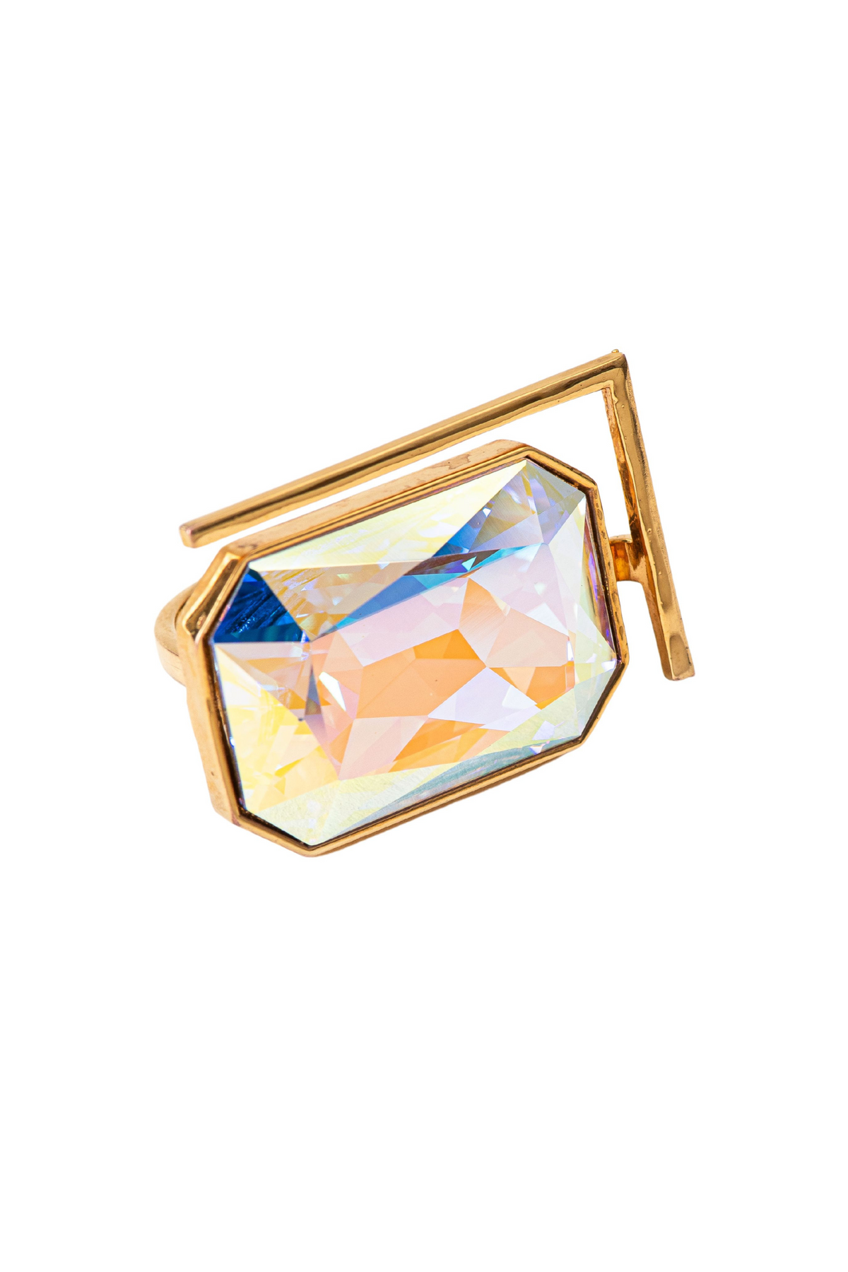 Radiance Crystal Cocktail Ring - Ab