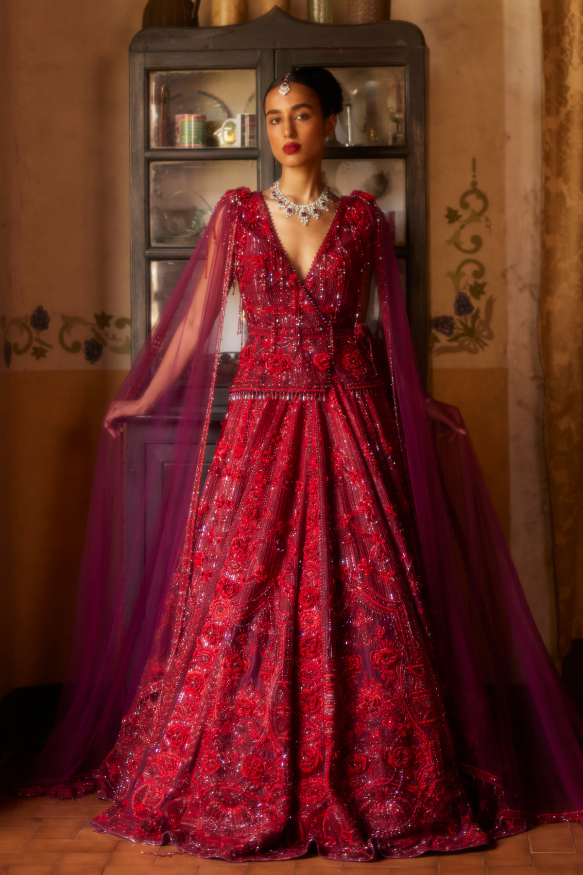 Red Lehenga Set