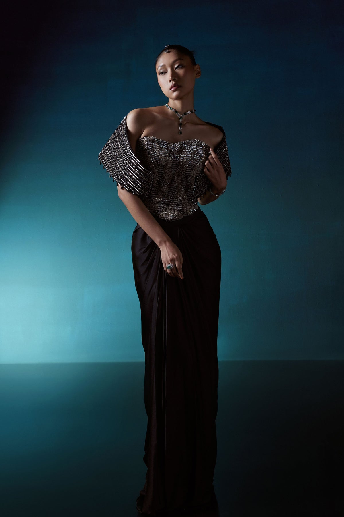 Black Skirt Set