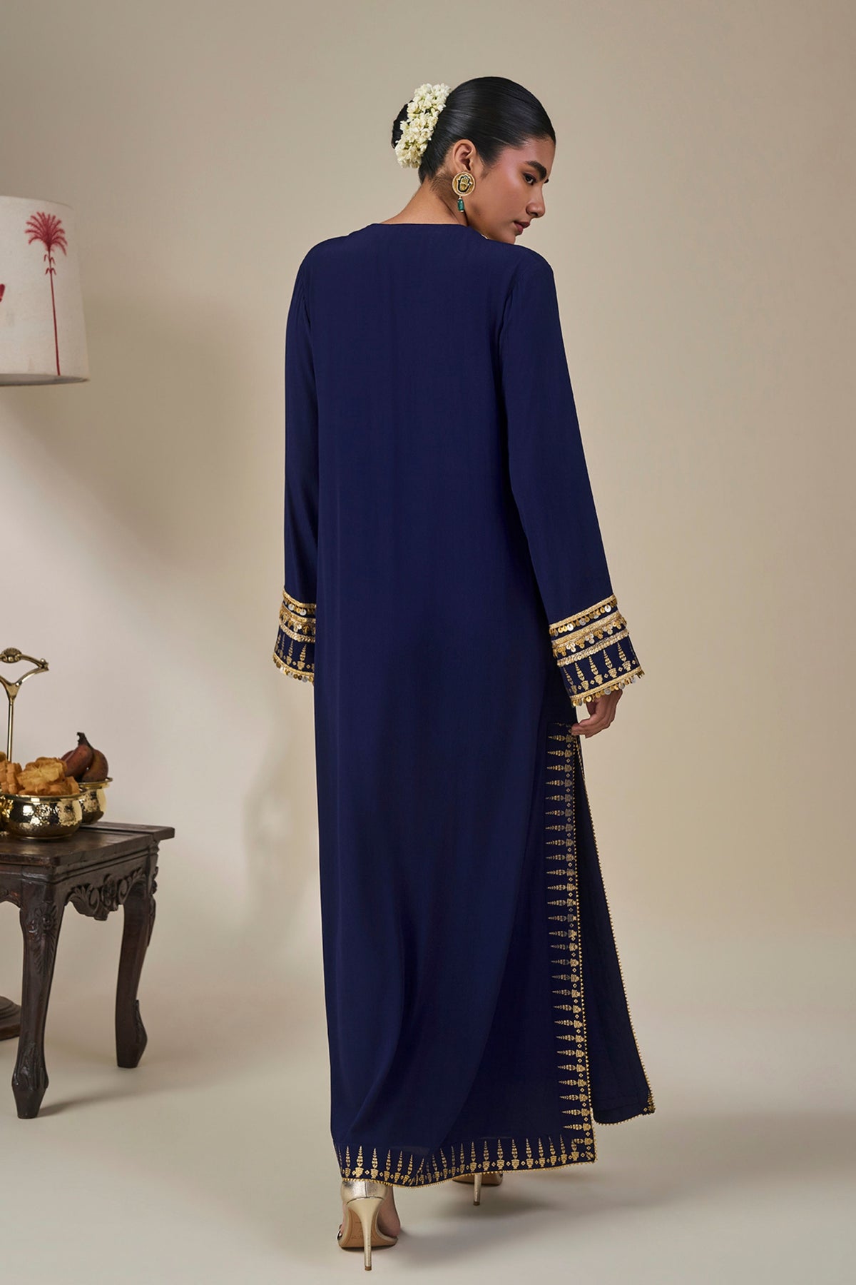 Sapphire Tidal Bloom Kaftan