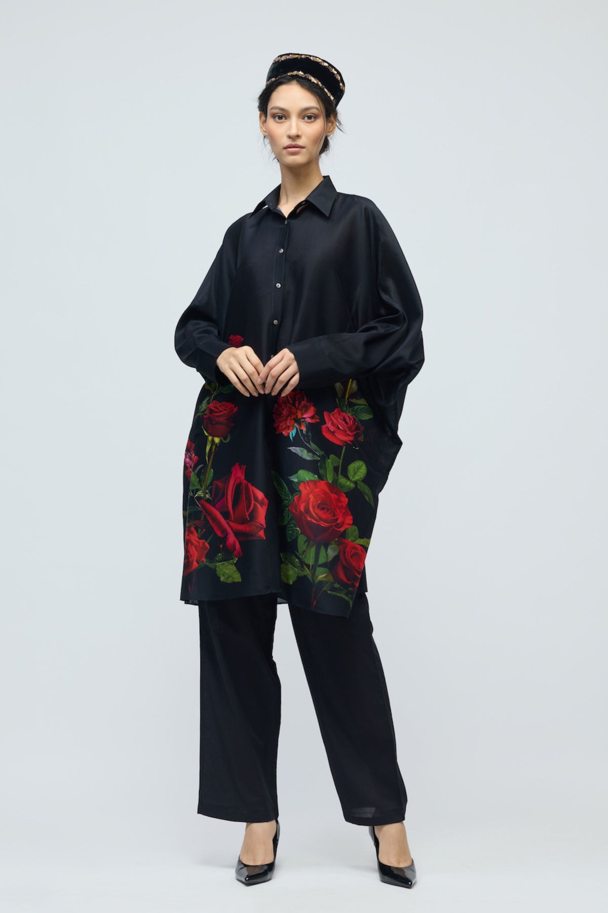 Chanderi Floral Tunic