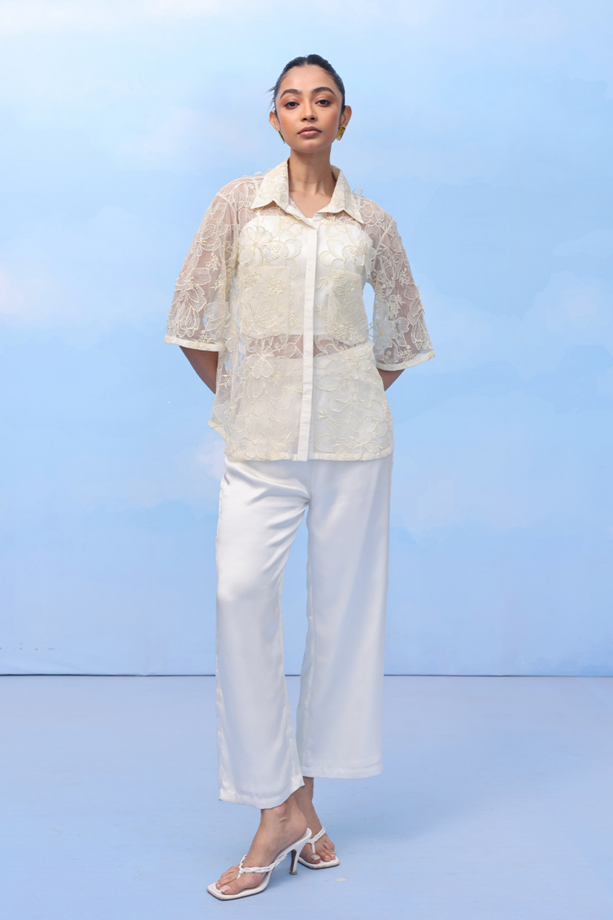 Visco Cream Bloom Shirt