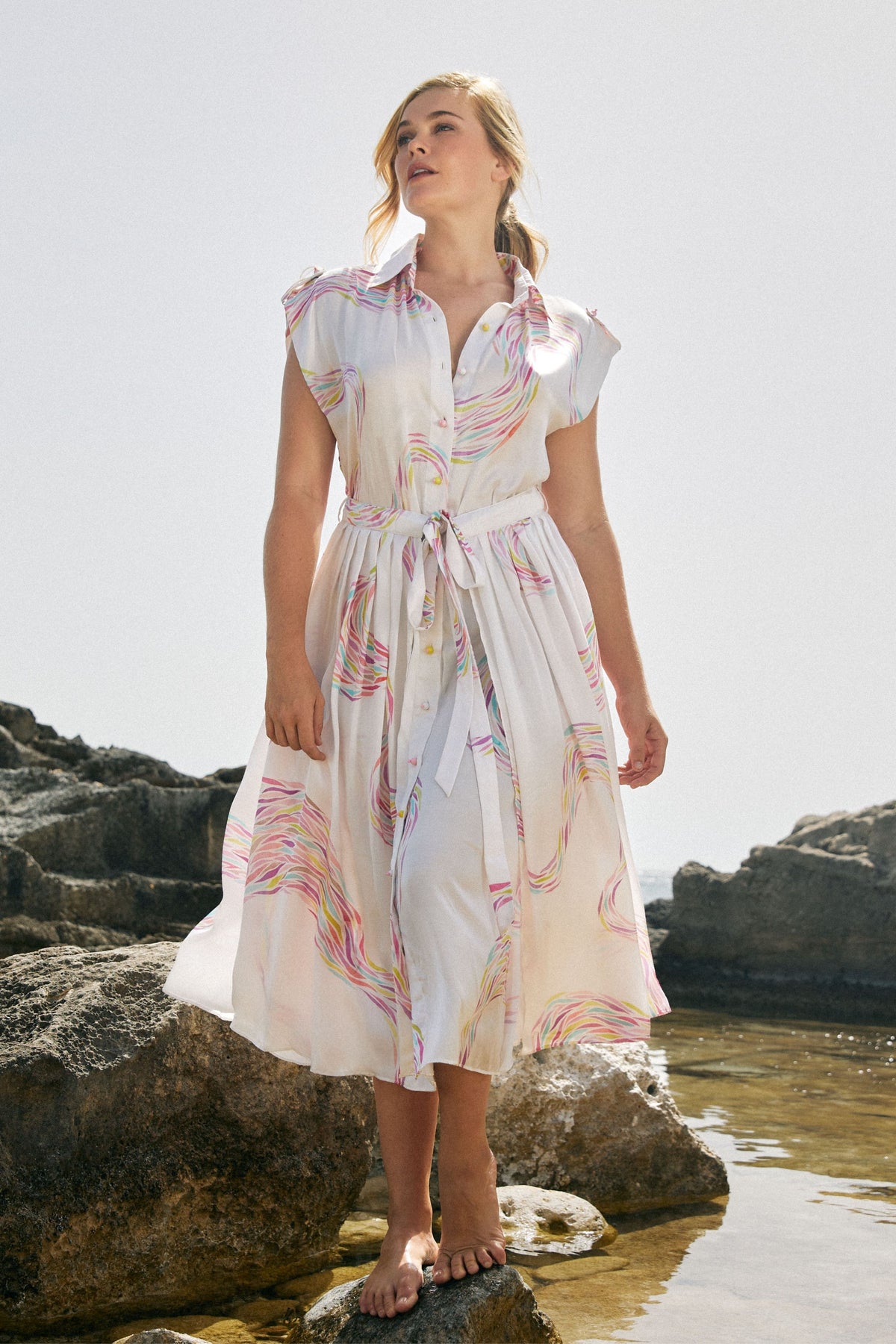 Brush Stroke Skirt Dress