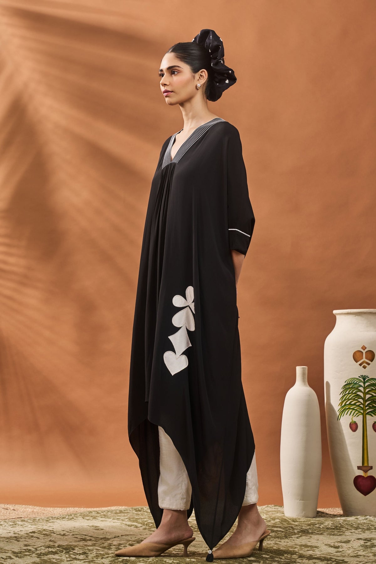 Black All Fours Tunic Set