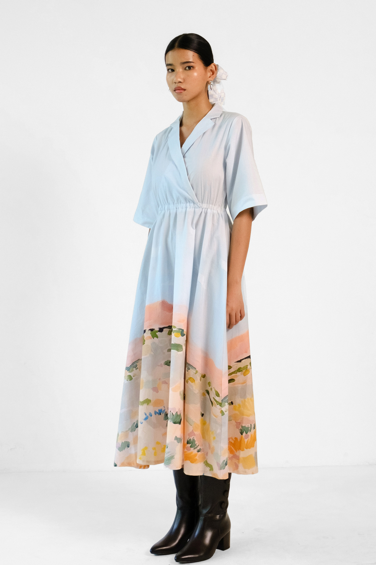 Abstract Print Dress