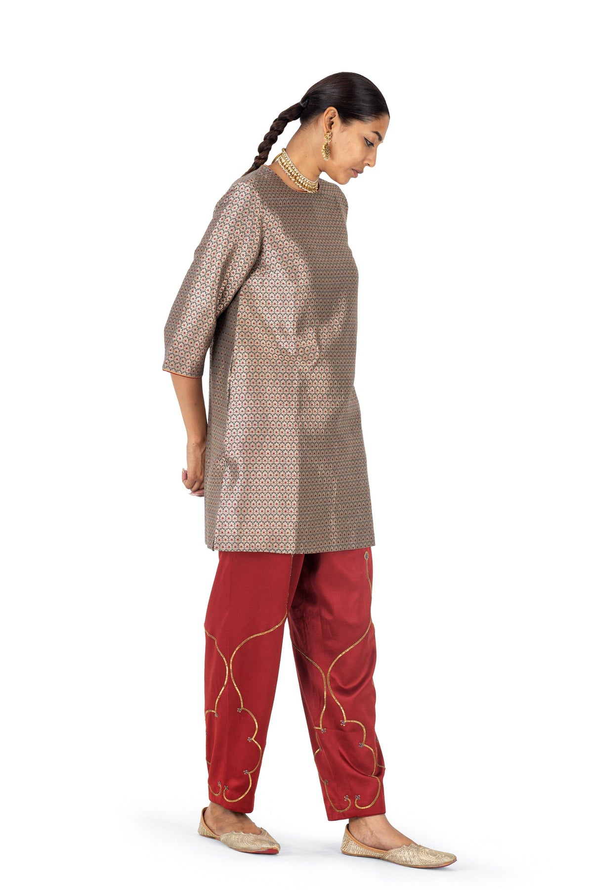 Nerul Brocase Kurta with Salwar