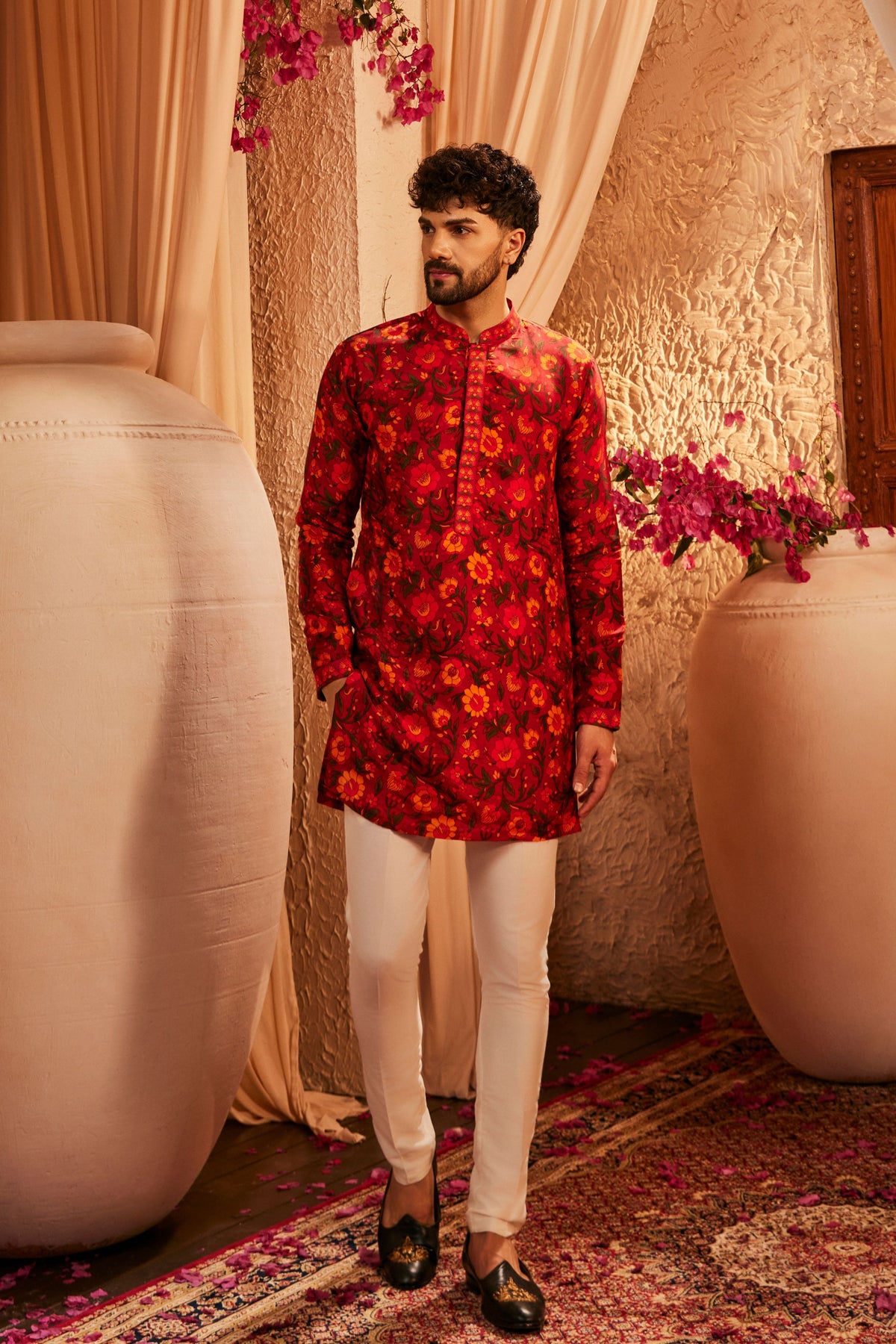 Noe Printed Mens Kurta