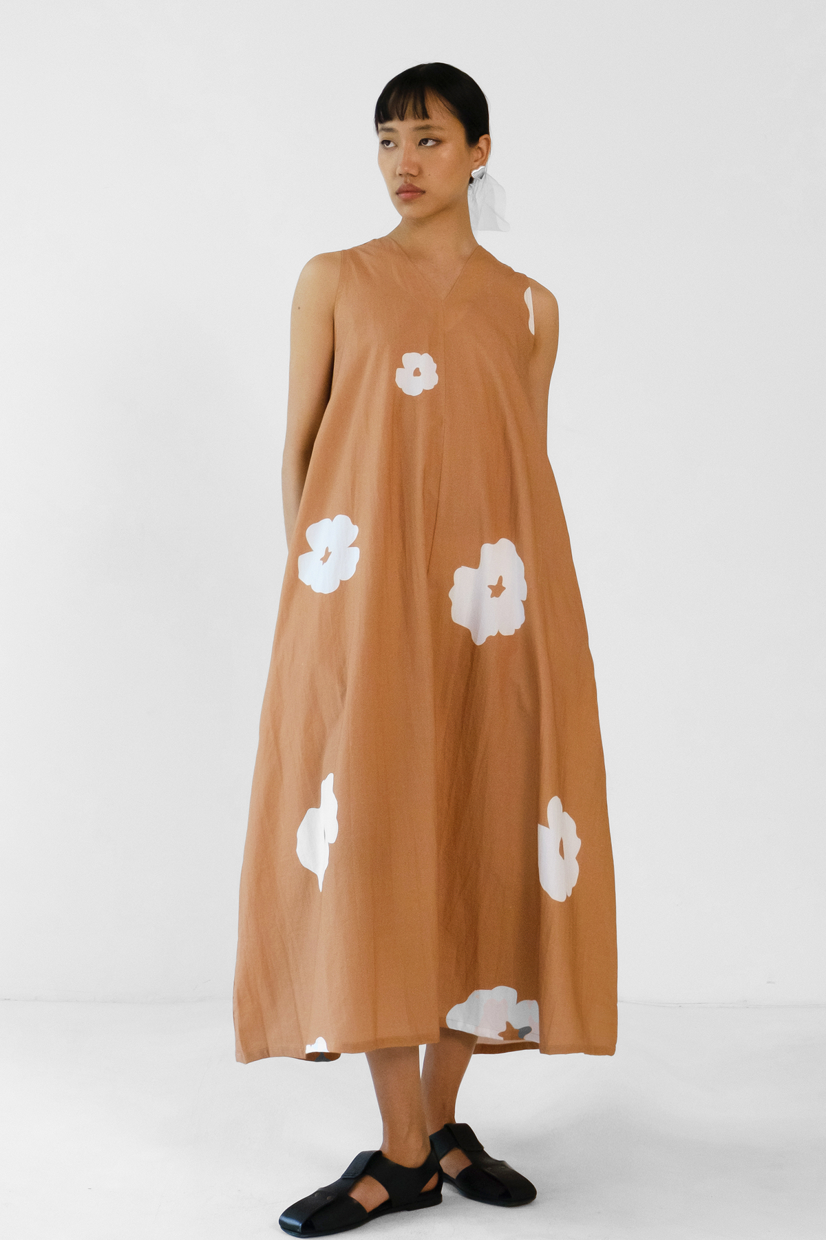 Brown Poppy Dress