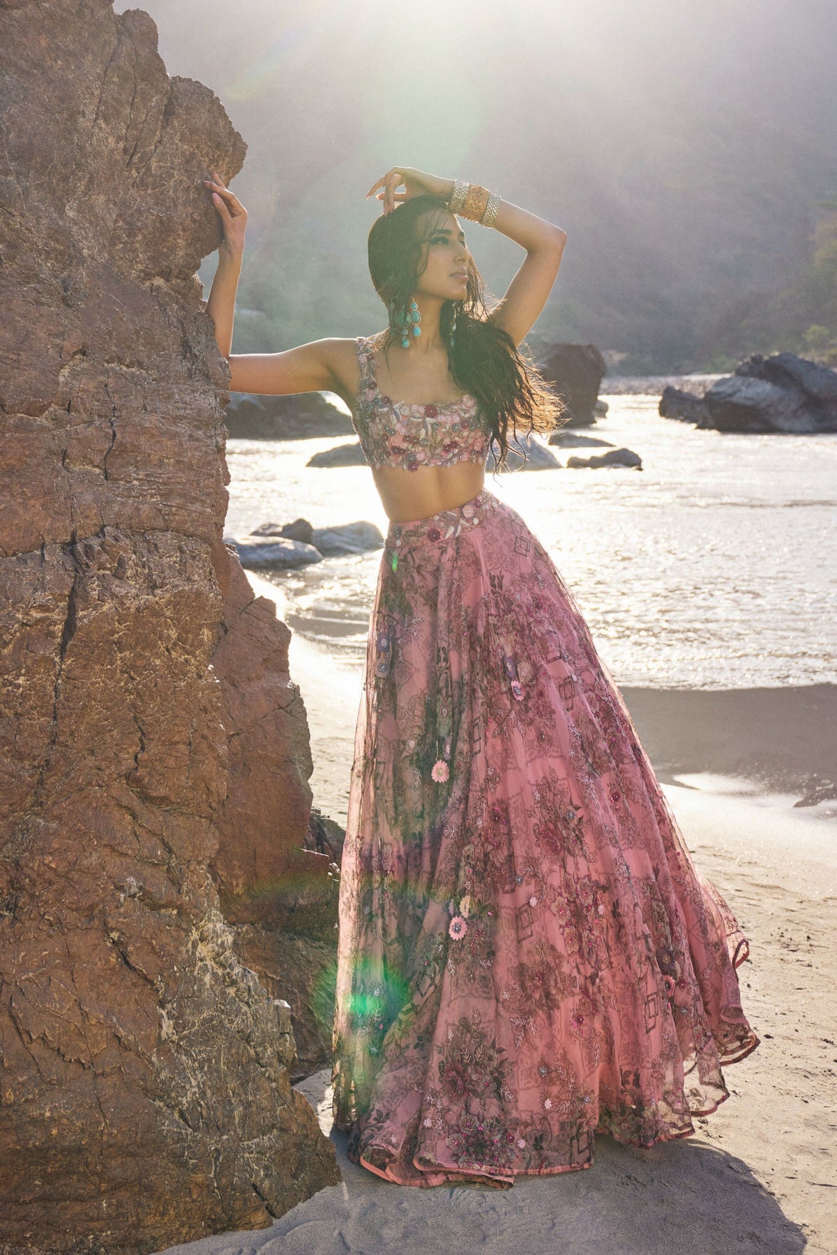 Ayzel Pink Lehenga Set
