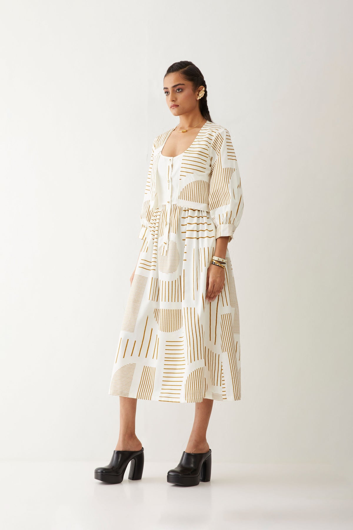 Bonobo Dress With Reflection Print