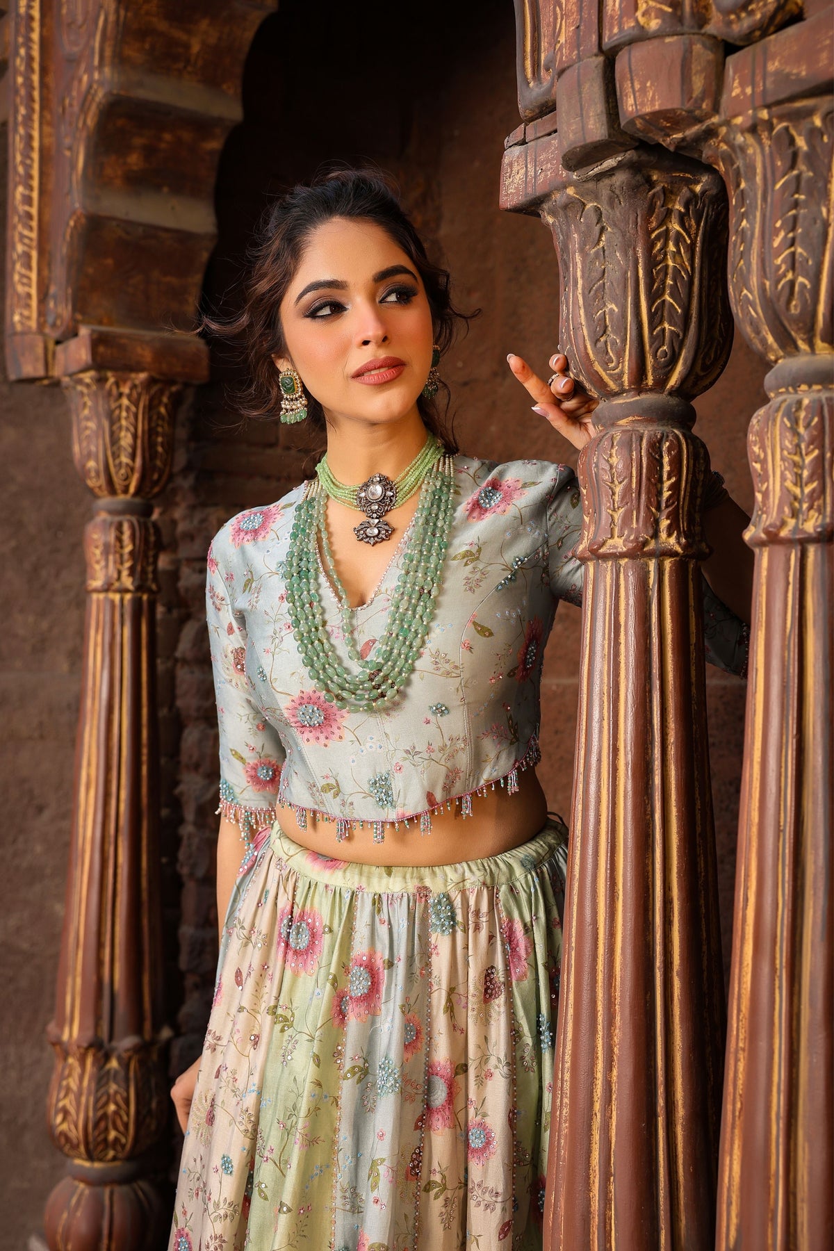 Mughal Sorbet Lehenga Set