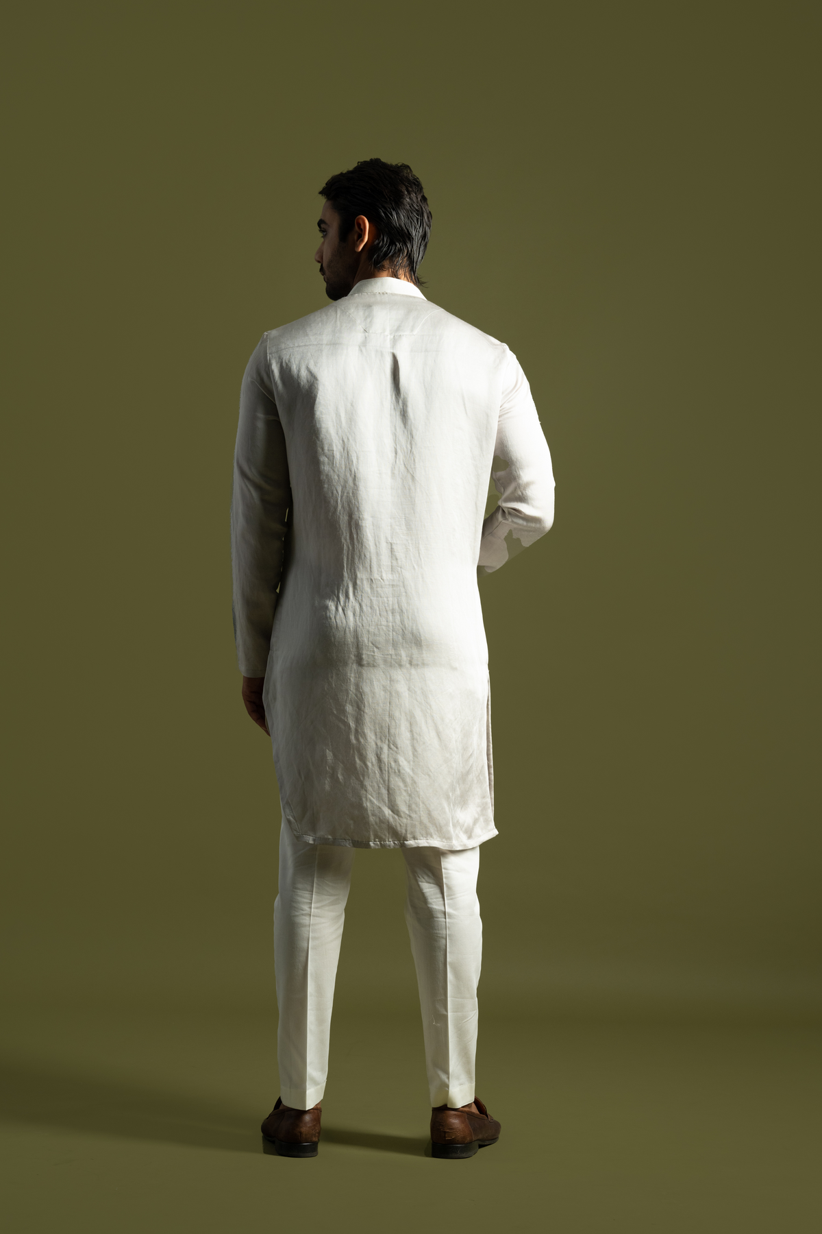 Oyster Grey Kurta Set