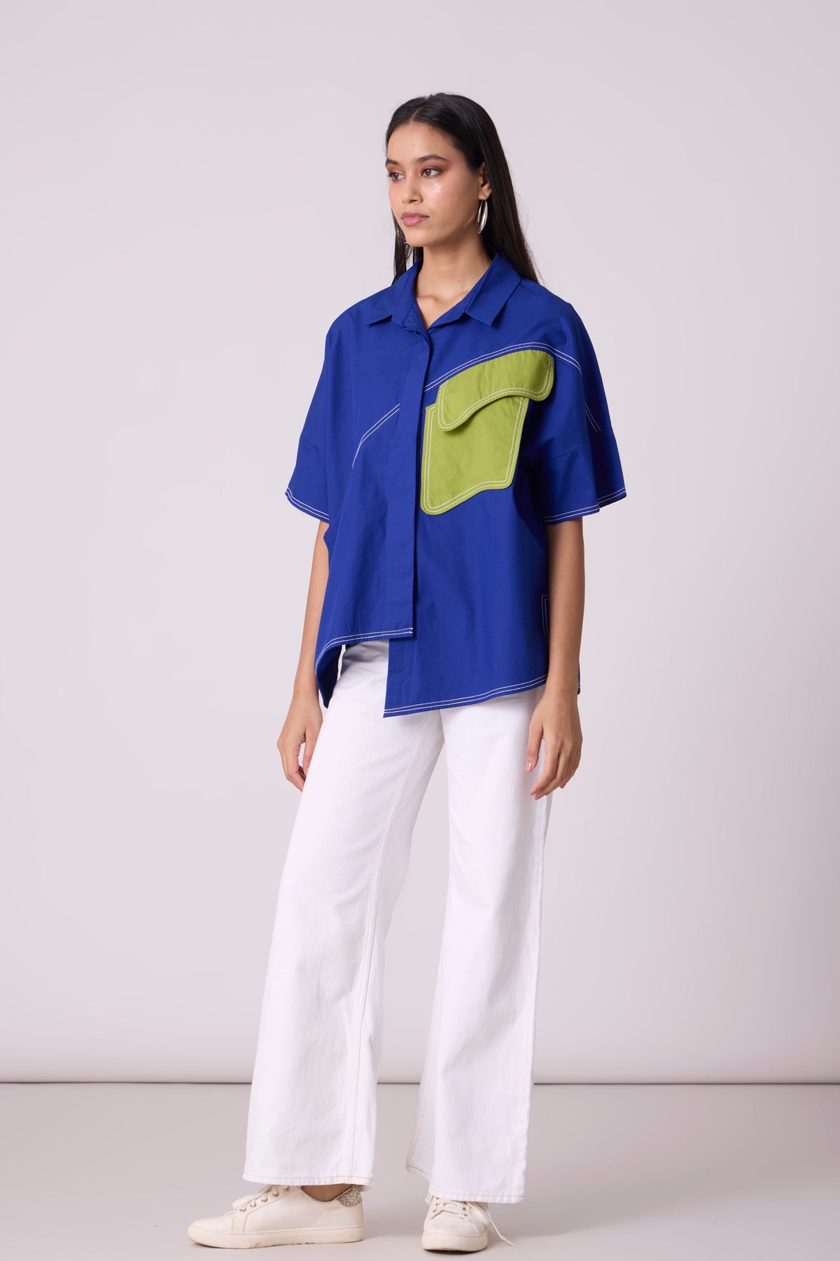 Andrea Cosmic Blue Shirt