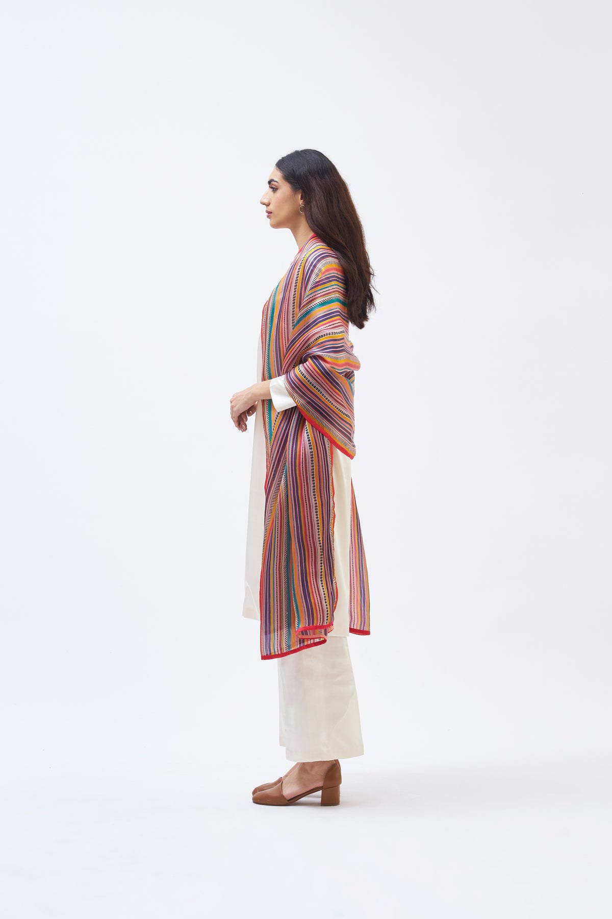 Charley Stripe Technicolour Dupatta