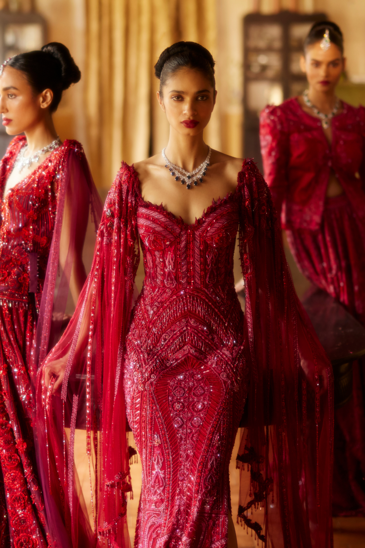 Red Gown With Wings