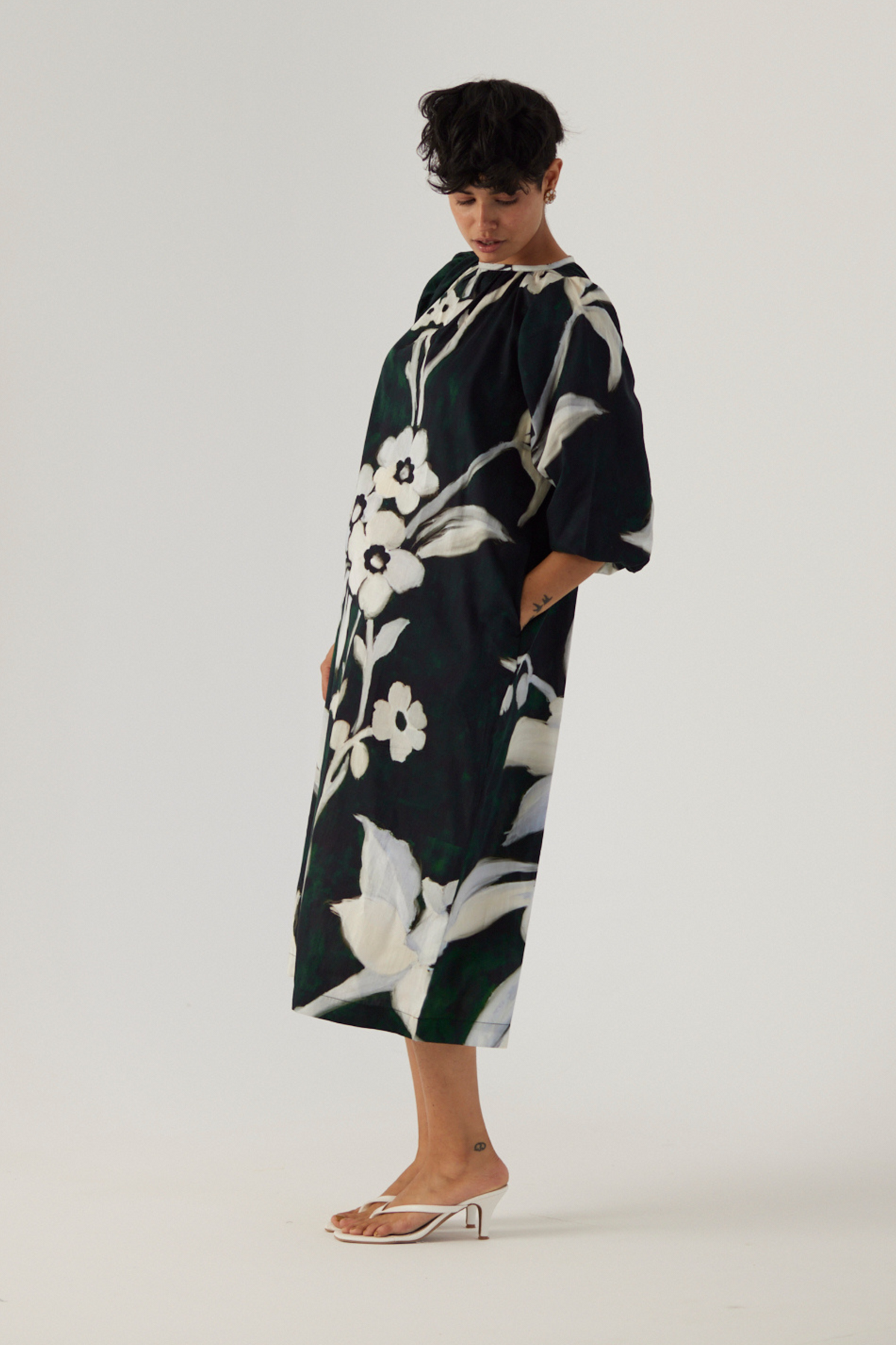 Chicory Black Midi Dress