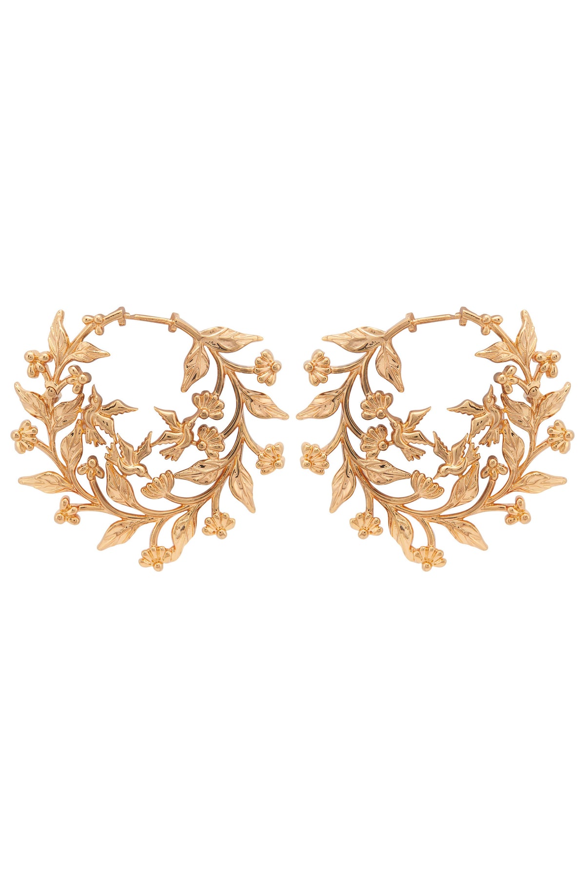 Yellow gold harmony earrings
